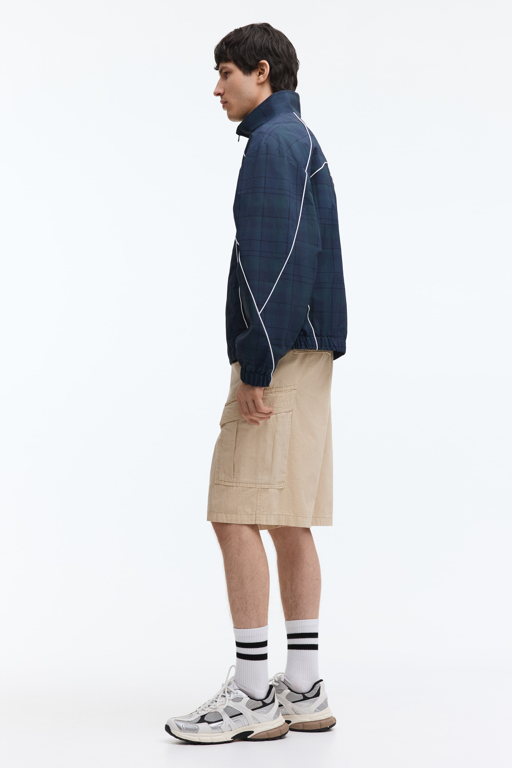 Loose-Fit Cotton Cargo Shorts