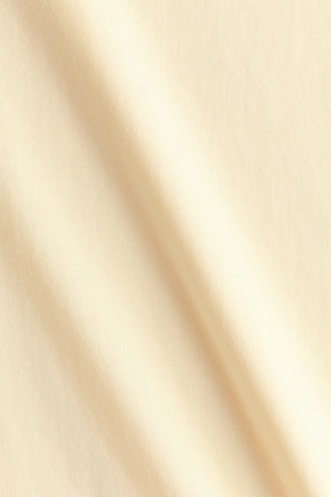 Camiseta de algodón-Amarillo claro - 4