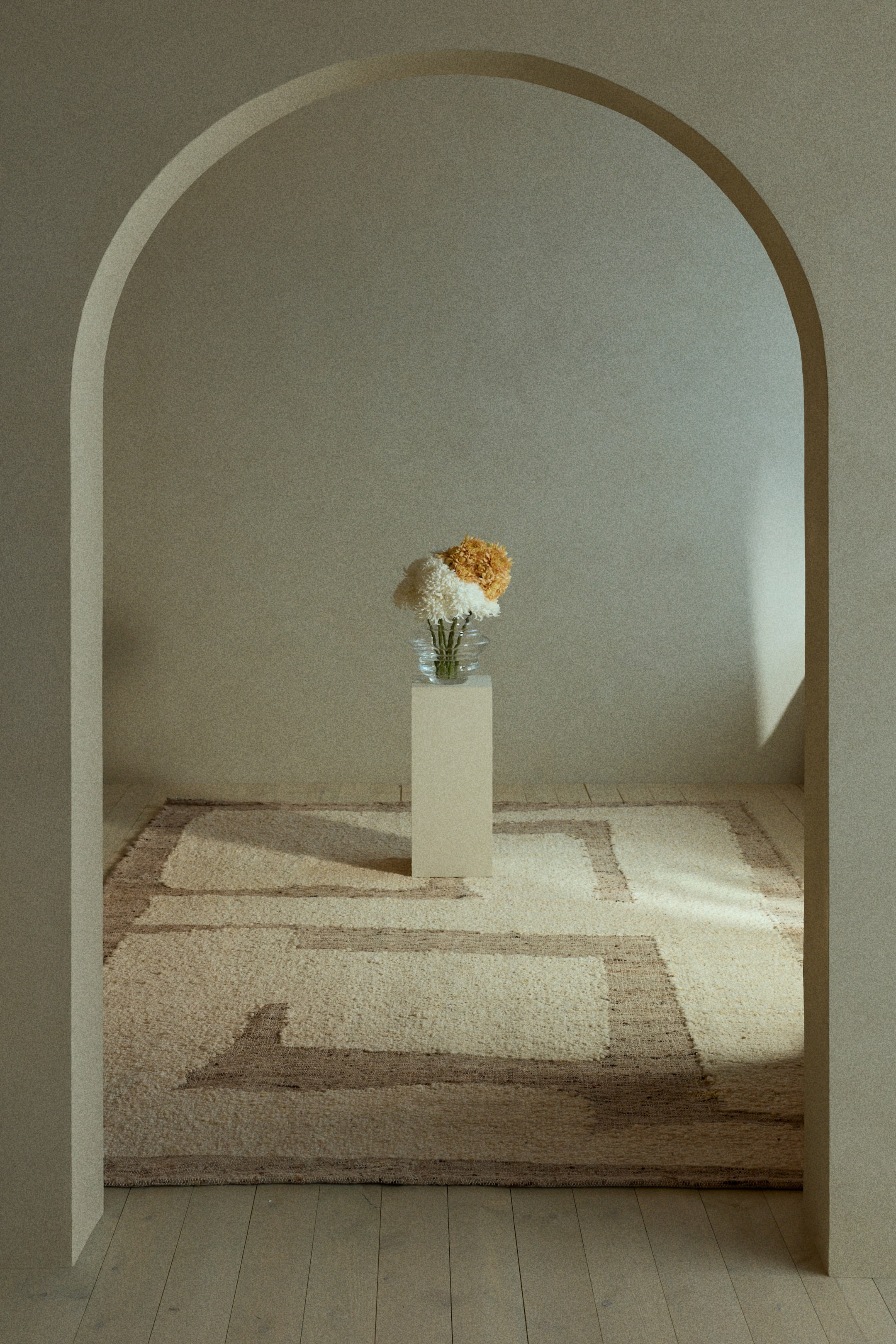 View larger image: Wool-blend rug - Beige marl - Home All | H&M GB 1