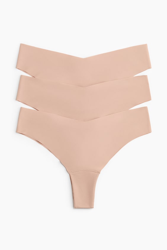 Женские трусы бразилиана Invisible H&M, 3 пары