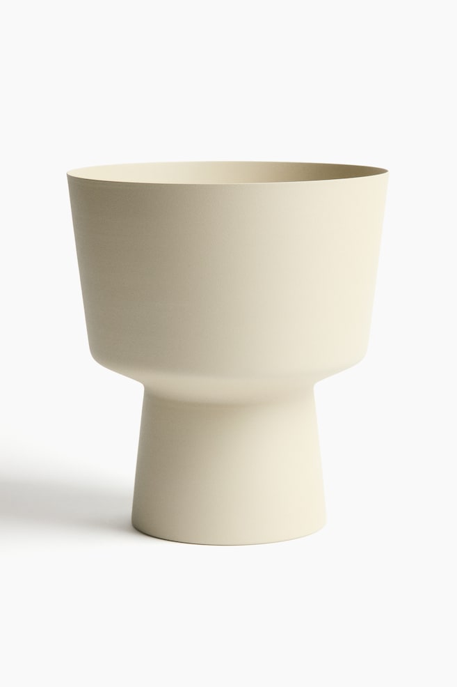 Metal Plant Pot - Light beige/Terracotta/Dark brown - 1