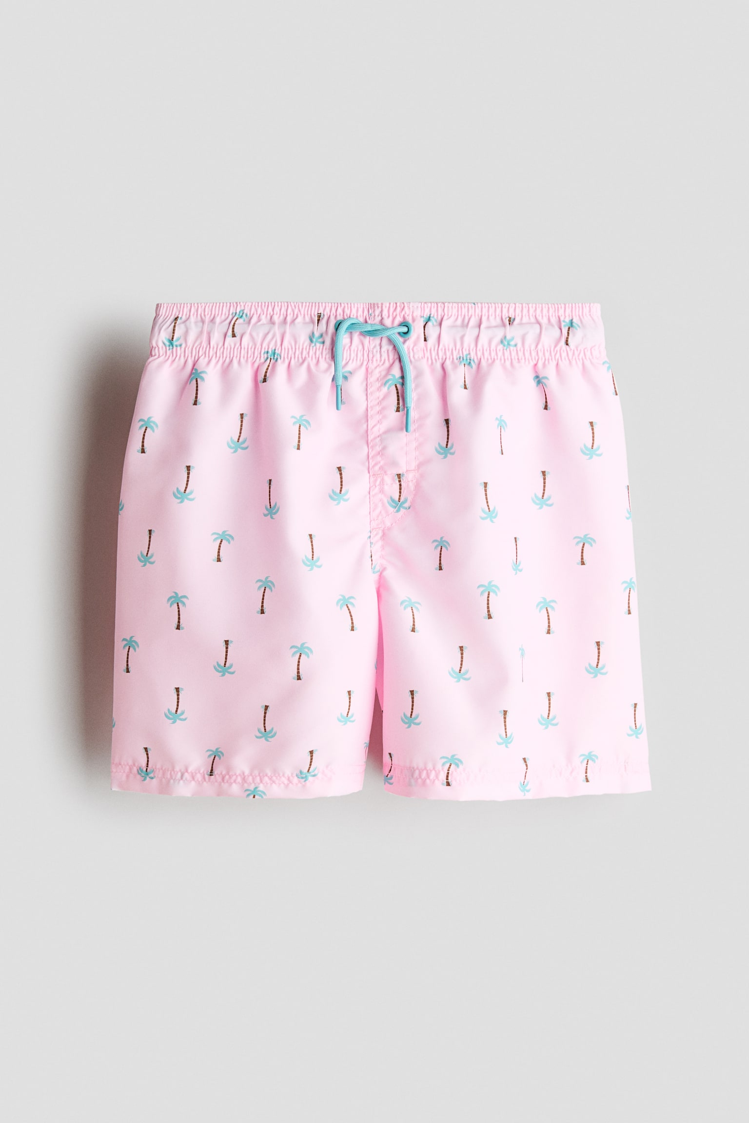 Swim Shorts - Light pink/palm trees/Turquoise/tie-dye