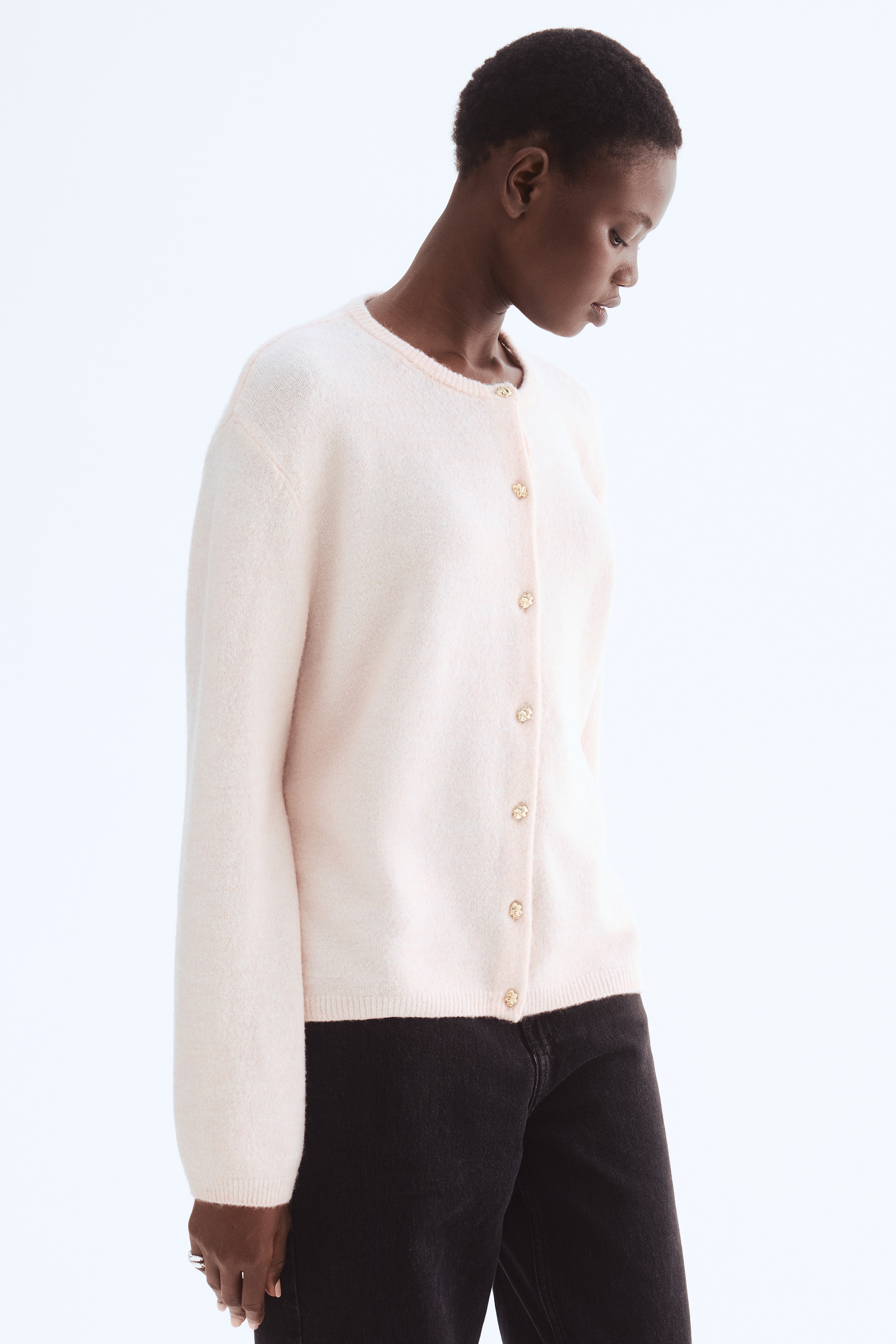 Fine-knit cardigan