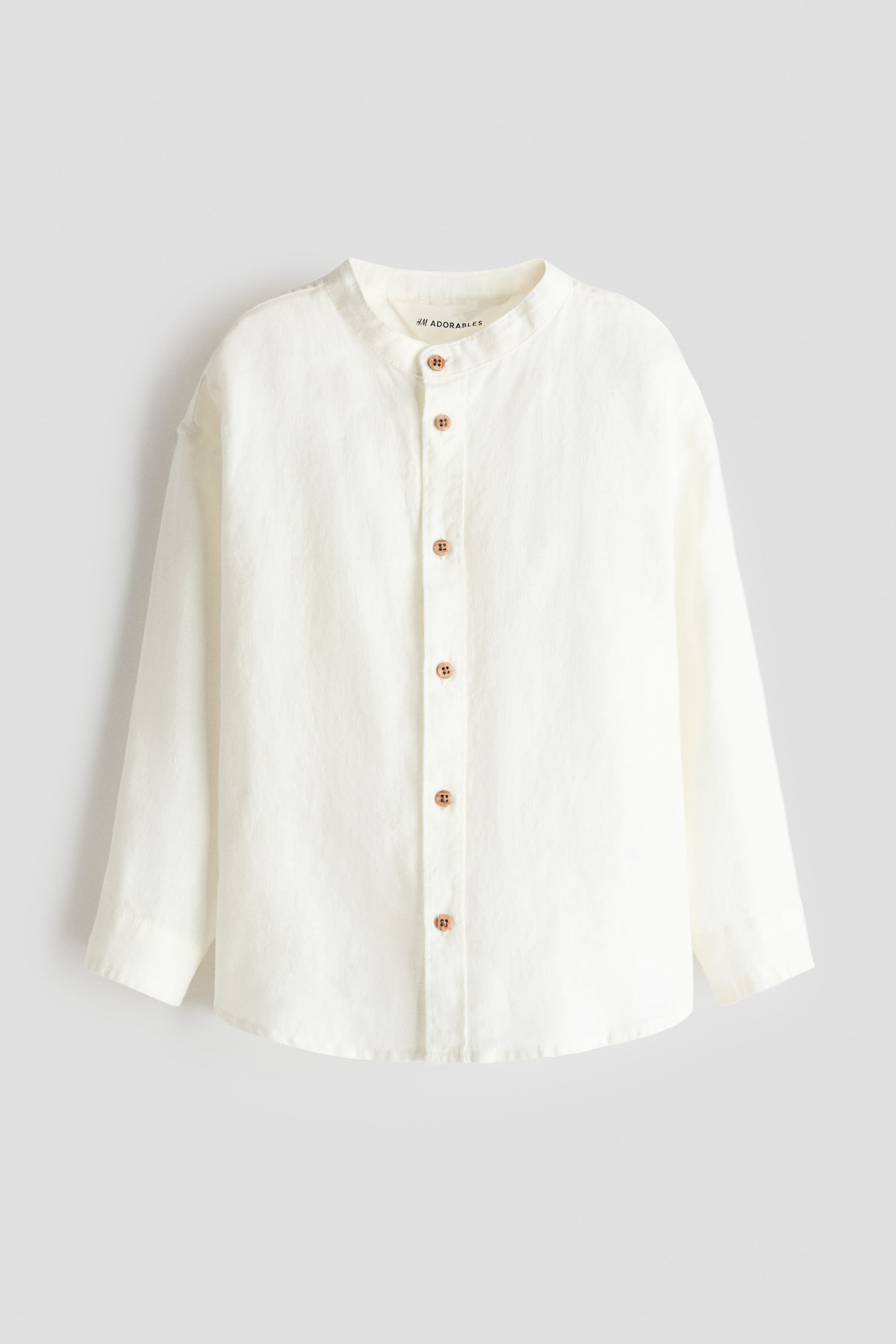 Ver imagen más grande: Camisa de lino - Blanco - NIÑOS | H&M ES 1