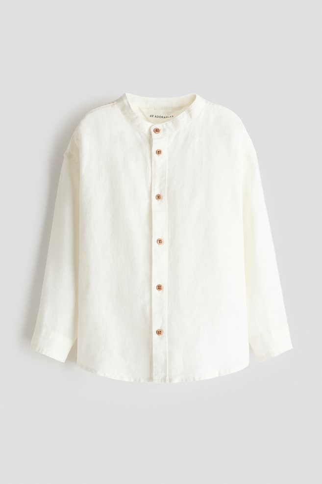 Linen shirt - White - 1