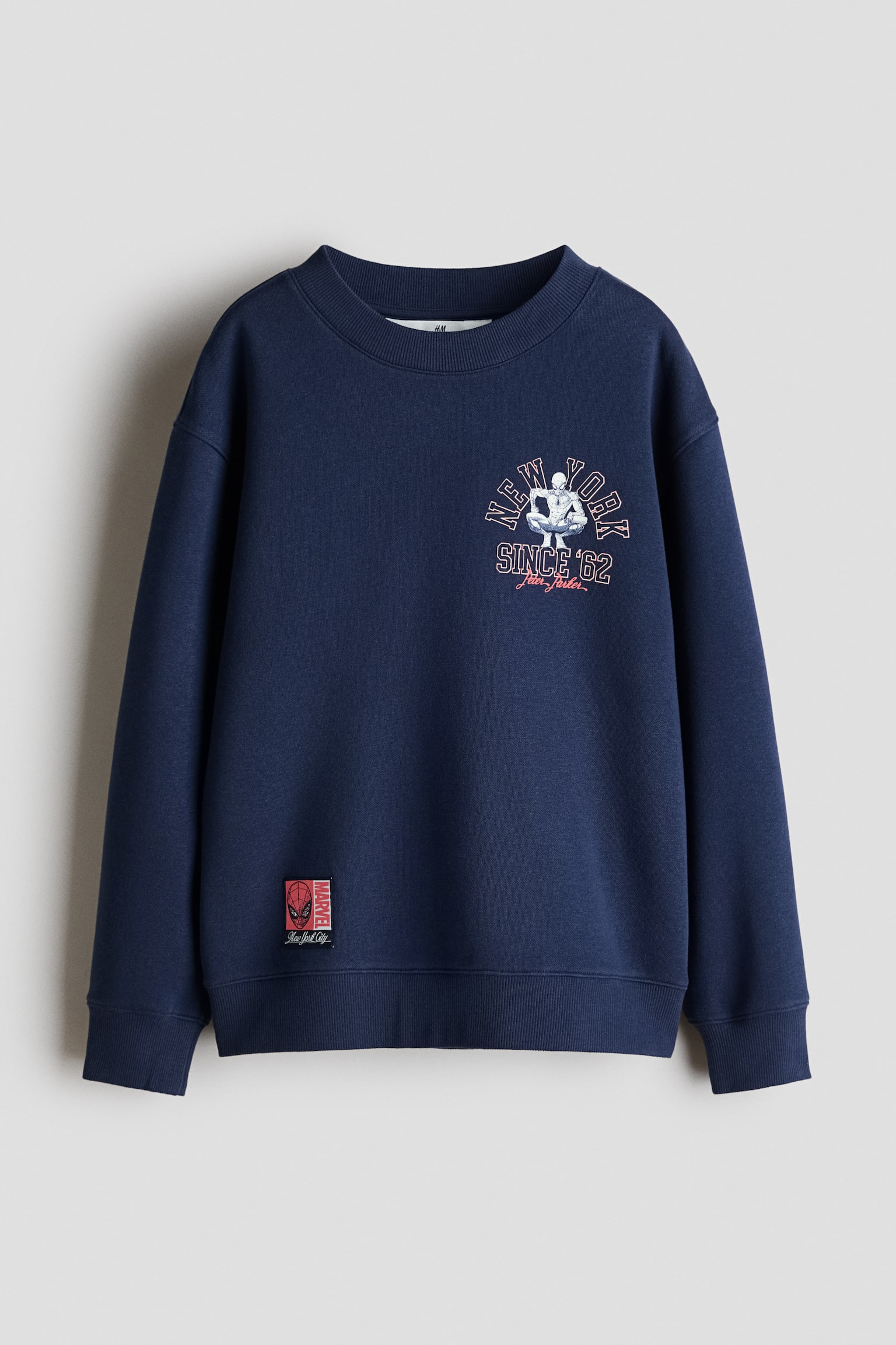 Sudadera estampada con interior cepillado - Azul marino/Spiderman/Blanco/Los Simpson/Azul acero/Fortnite