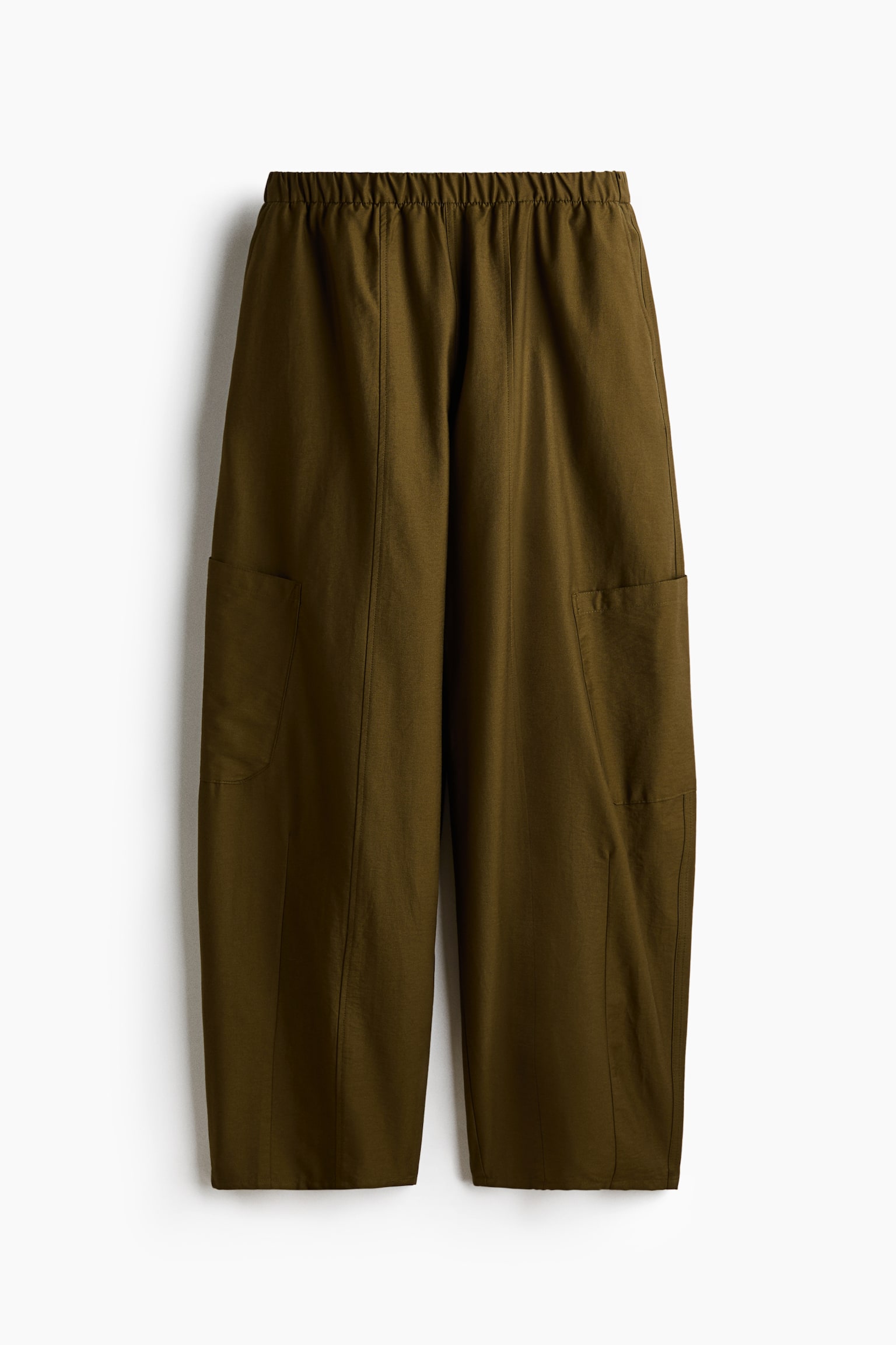 Pantalón cargo con piernas abombadas - Verde caqui oscuro/Beige/Café oscuro
