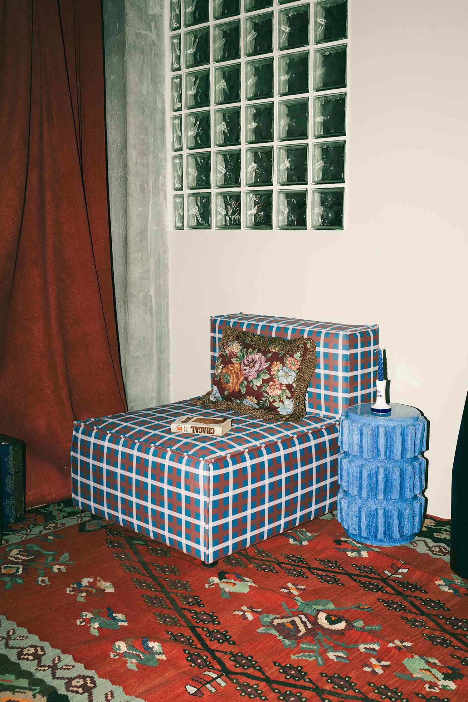 Sillon Lounge Harper - Estampado Grid/Estampado Stardust/Estampado Groovy