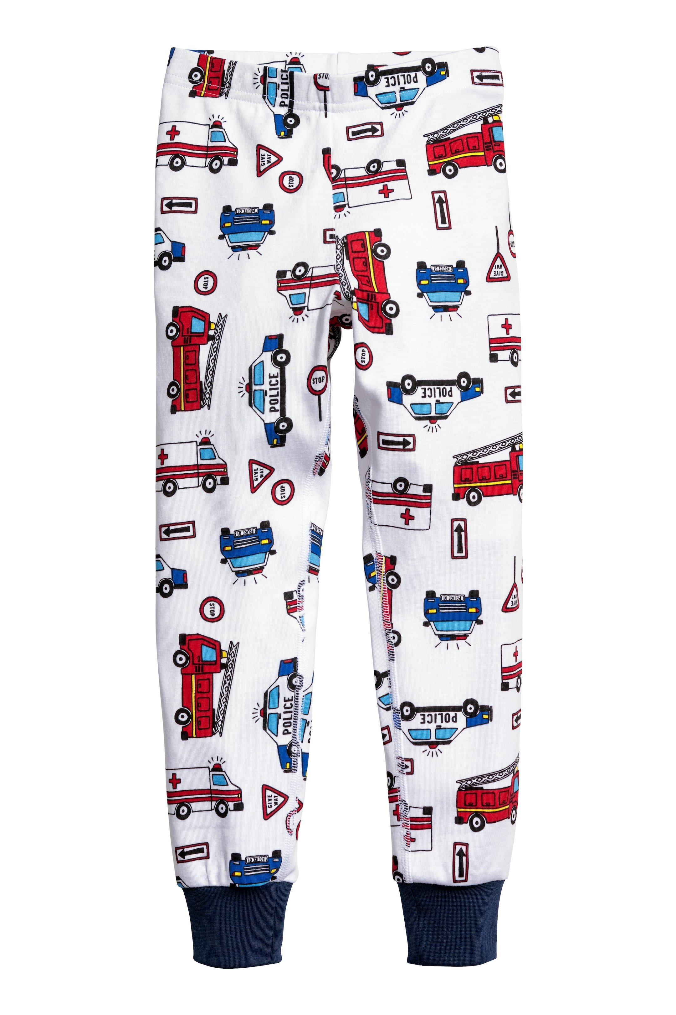 View larger image: Jersey pyjamas - White/Police - Kids | H&M GB 1