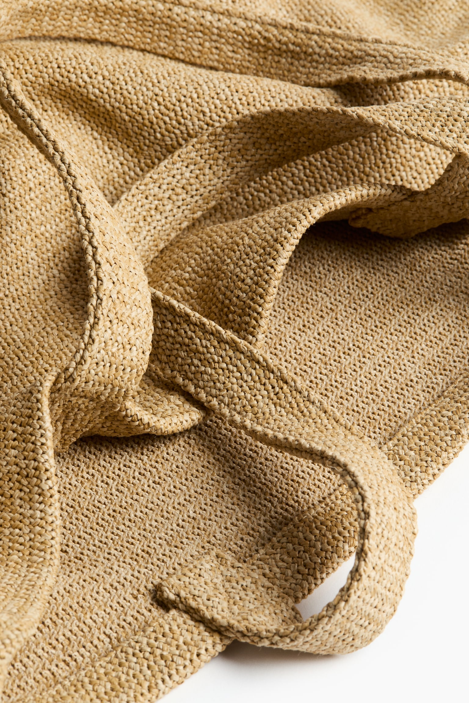 Beach bag - Beige/Dark brown - 5