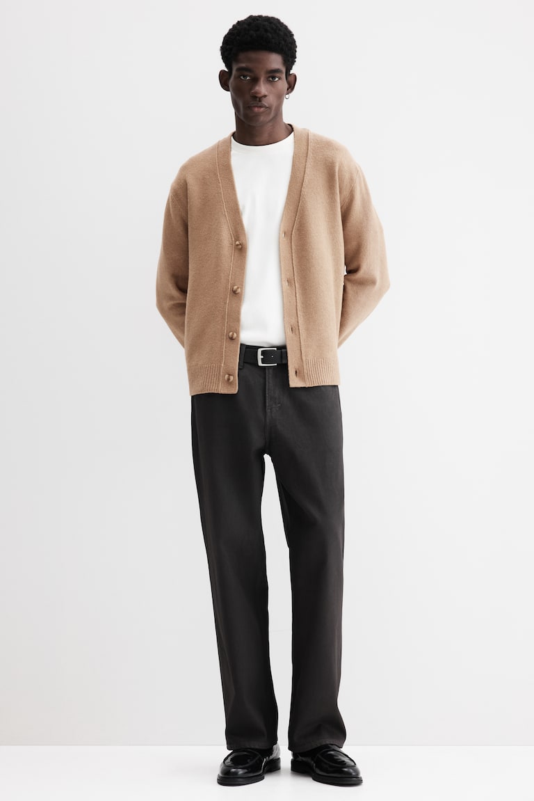 Regular-Fit Brushed Cardigan