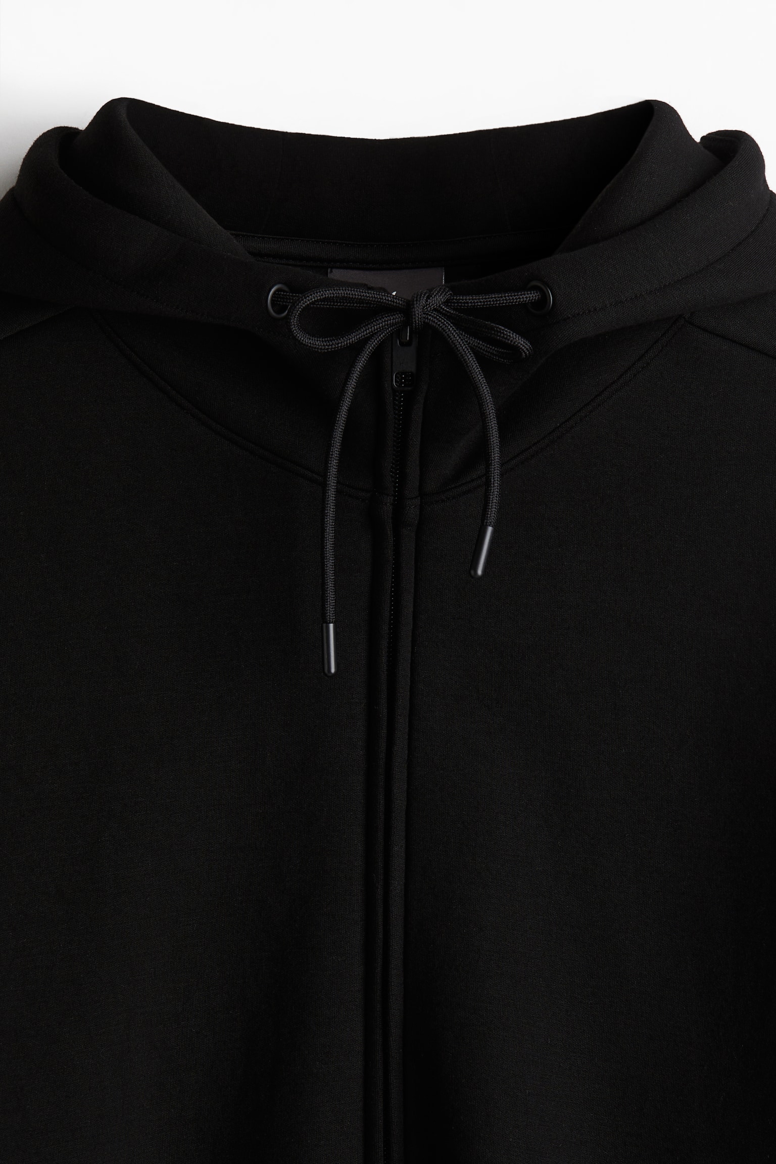 Regular Fit Scuba zip-through hoodie - Black/Dark grey - 6