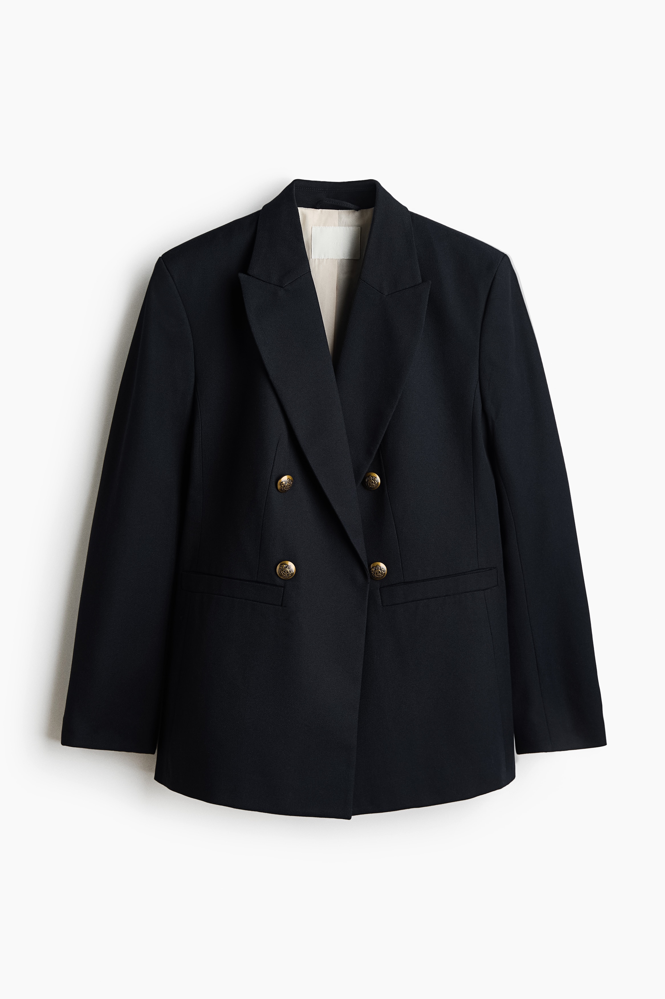 Double-breasted throw-on blazer - Navy blue