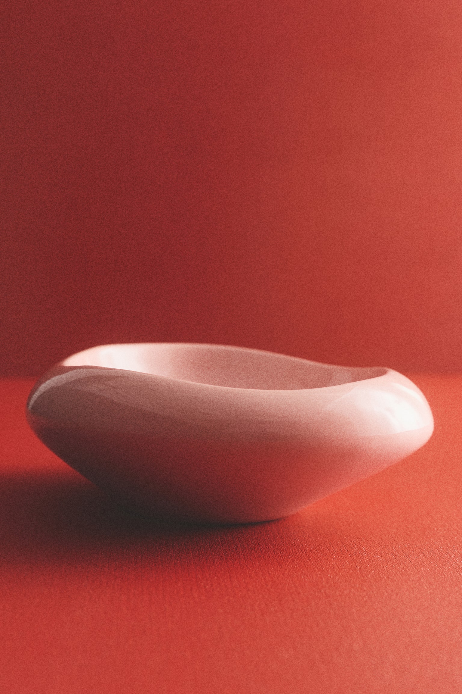 Grand bol en grès cérame - Rose/Marron foncé - 2