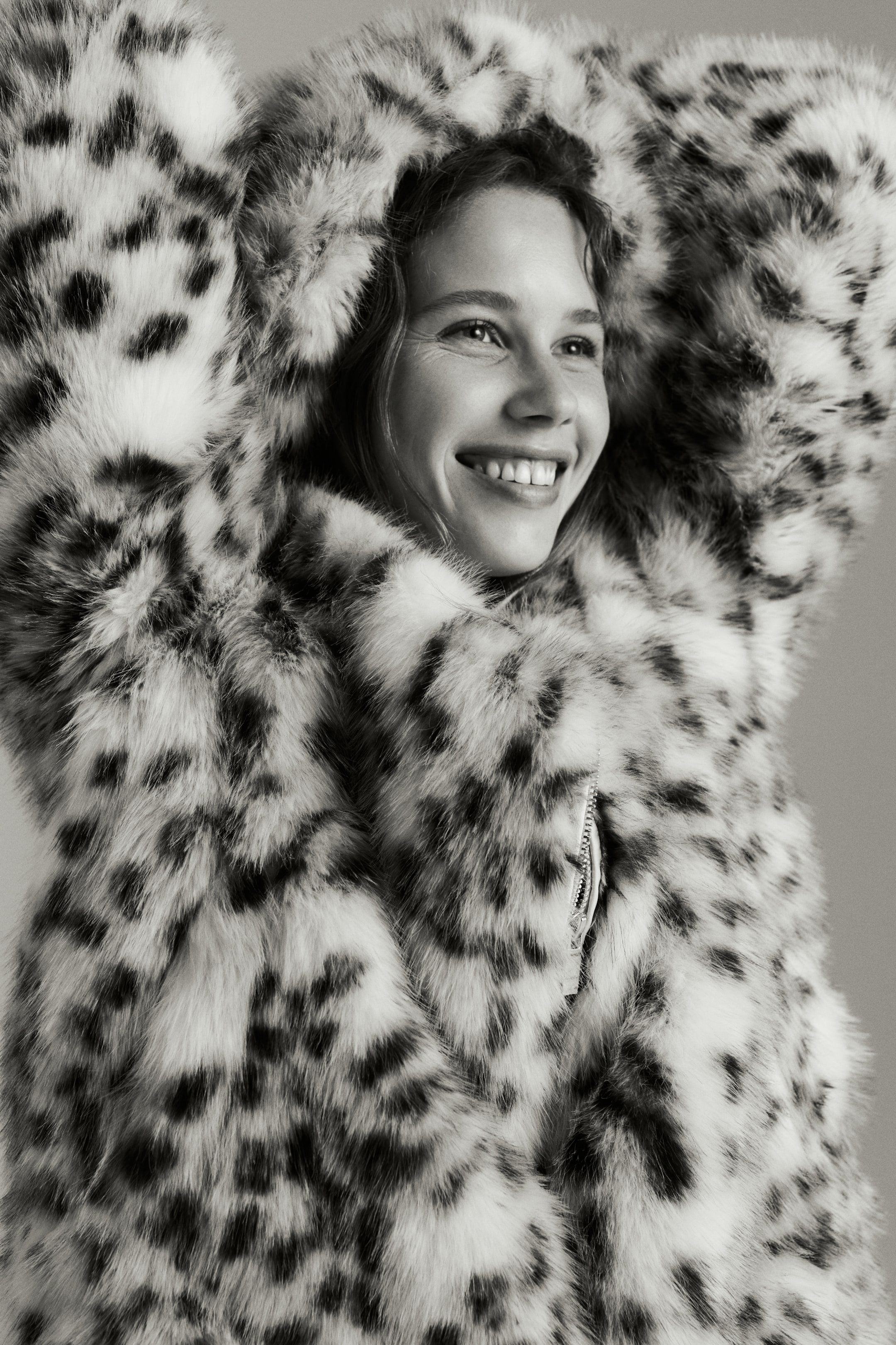 View larger image: Hooded jacket - Cream/Leopard print - Ladies | H&M GB 2