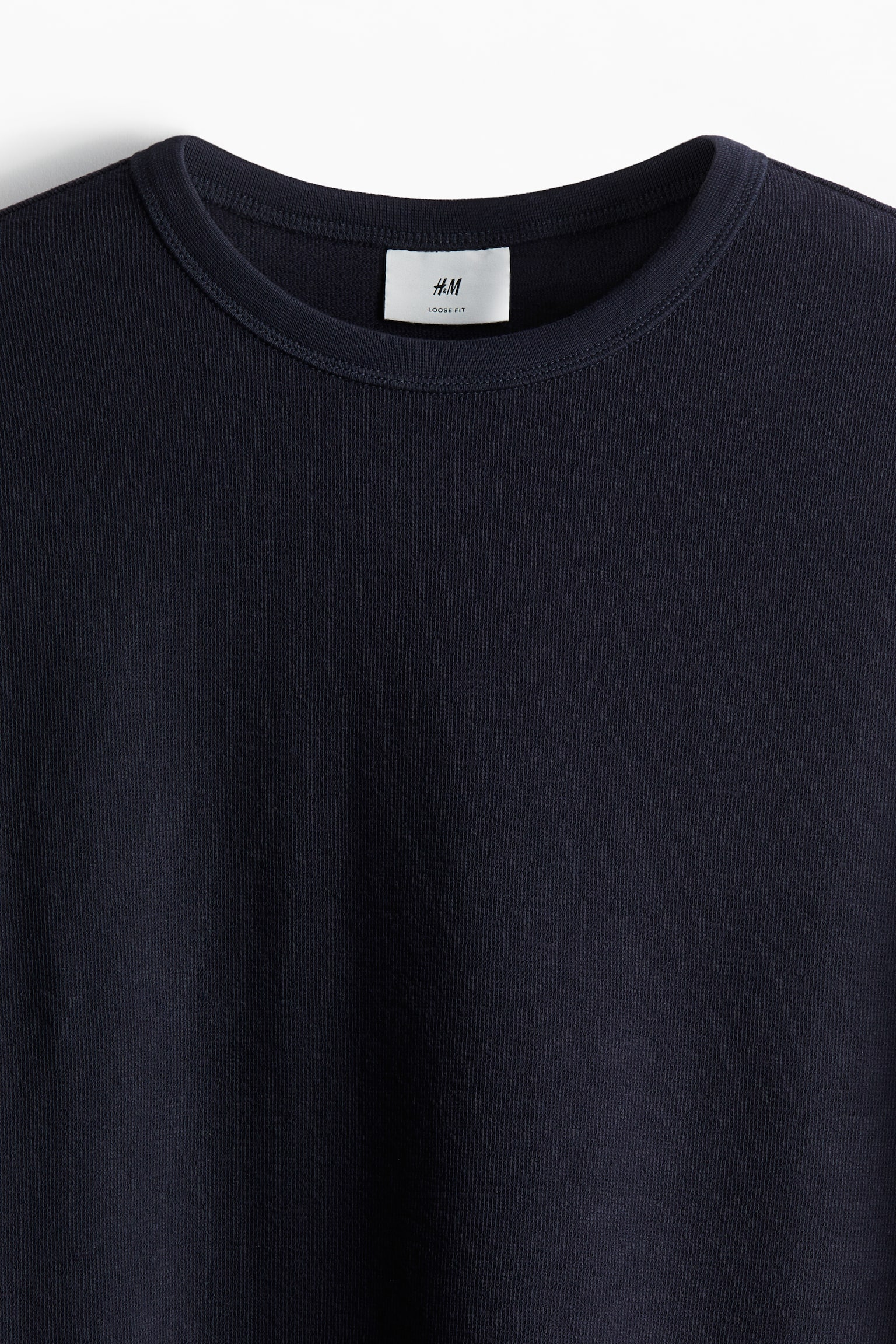 Loose Fit T-shirt - Navy blue/White - 6