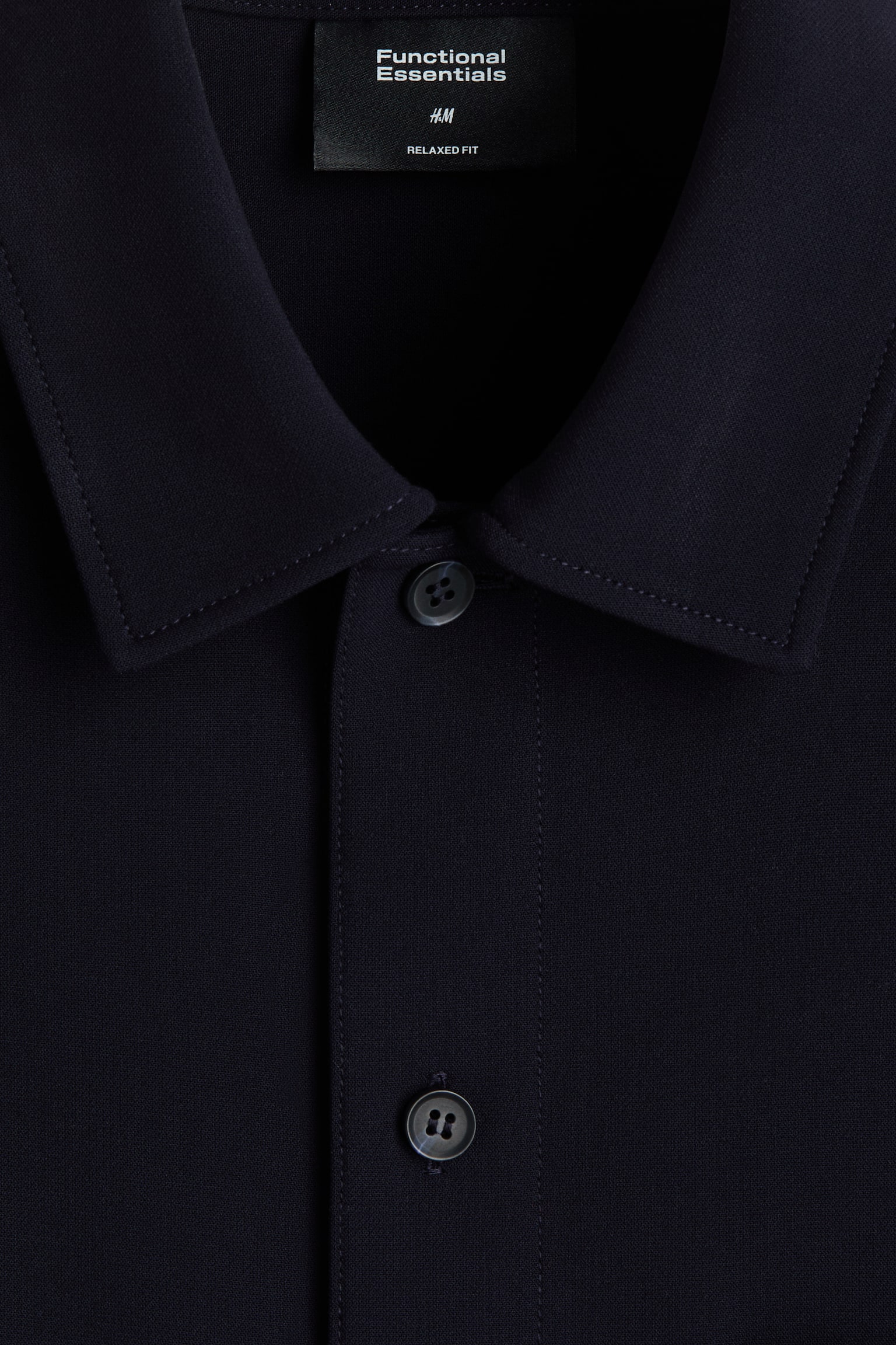 Four-way Stretch Overshirt - Navy blue/Dark brown/Black/Dark brown - 8