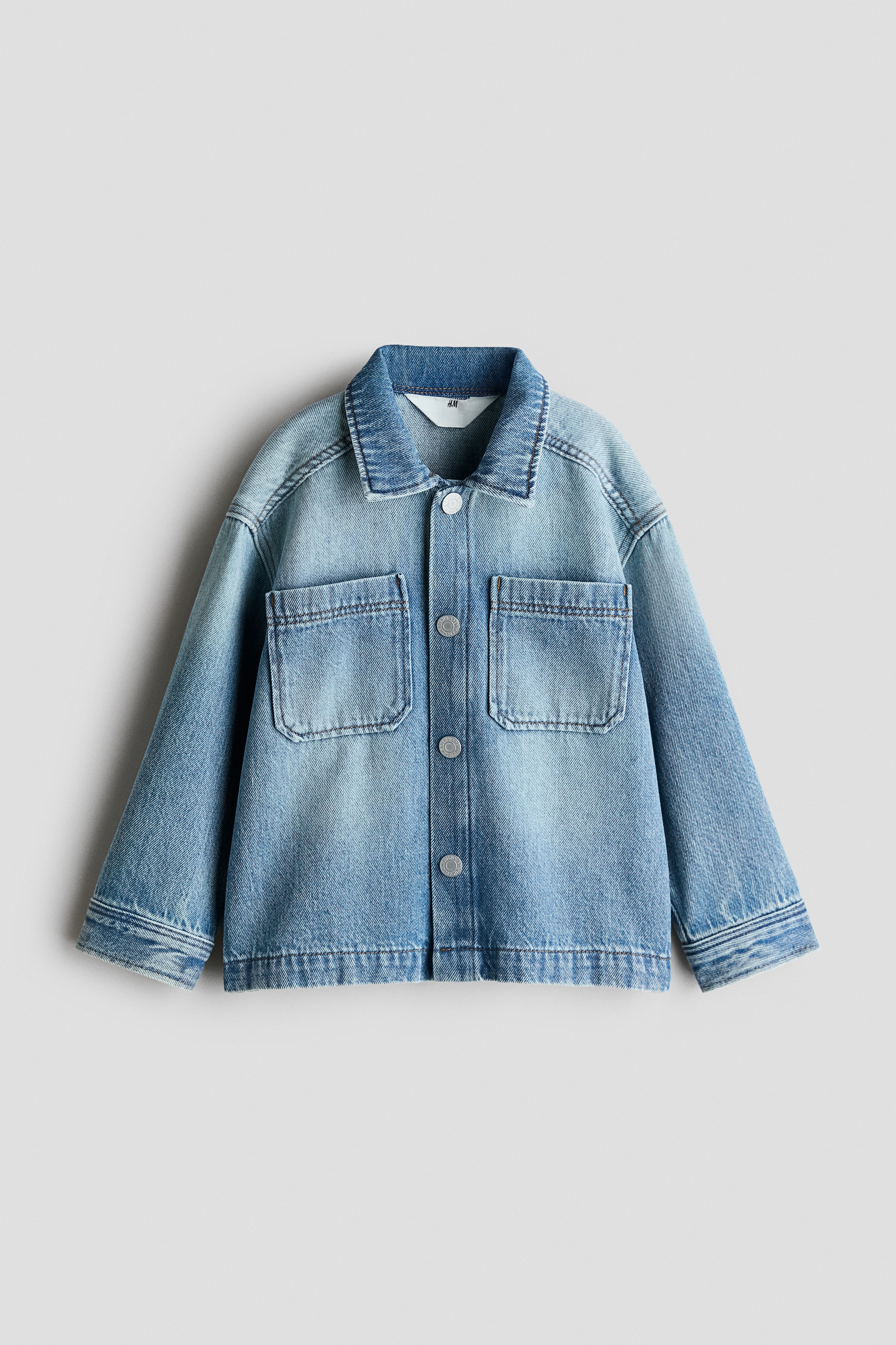 Surchemise oversize en denim - Bleu denim clair