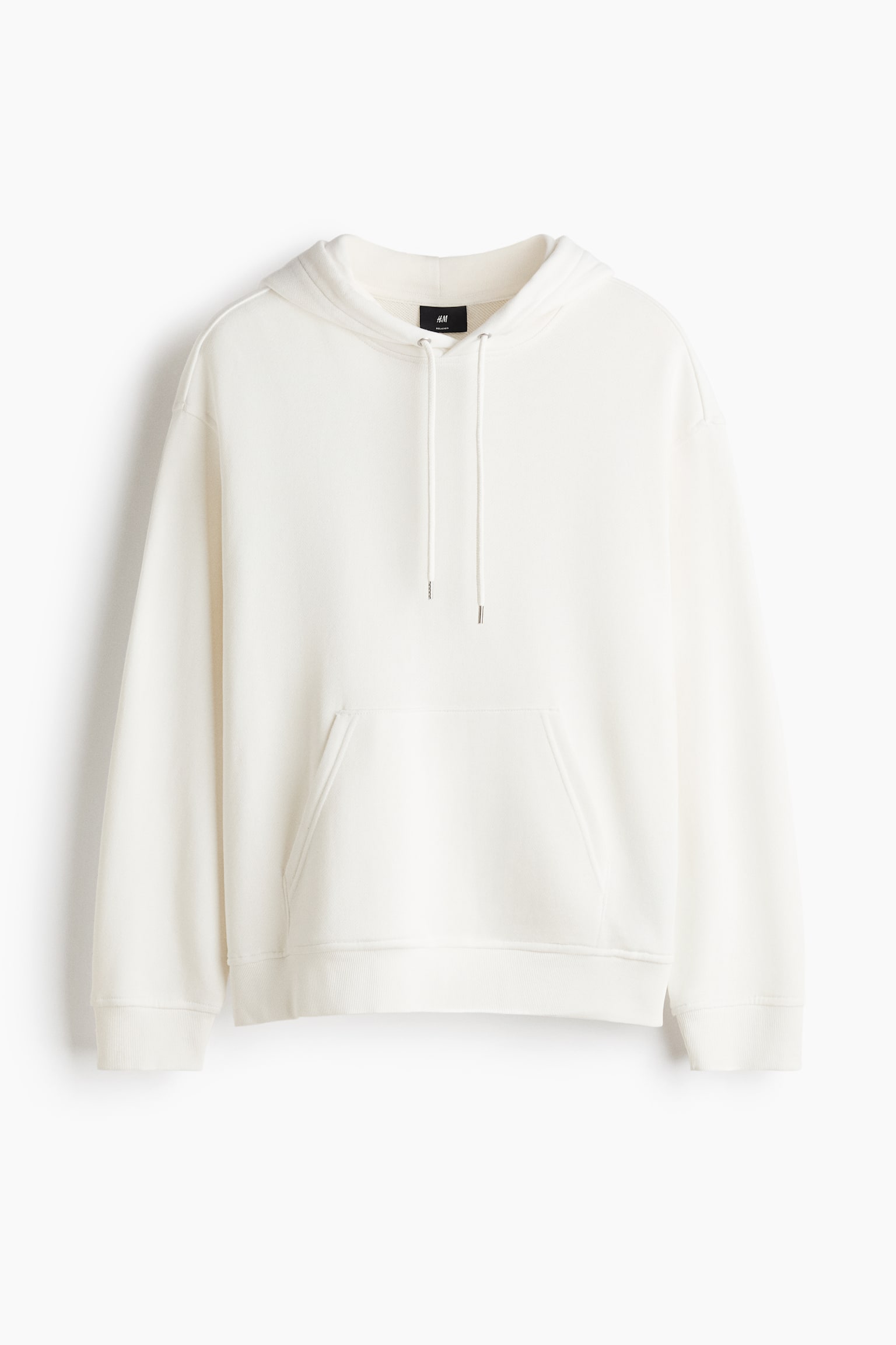 Relaxed Fit Hoodie - White/Light grey marl/Dark grey/Black