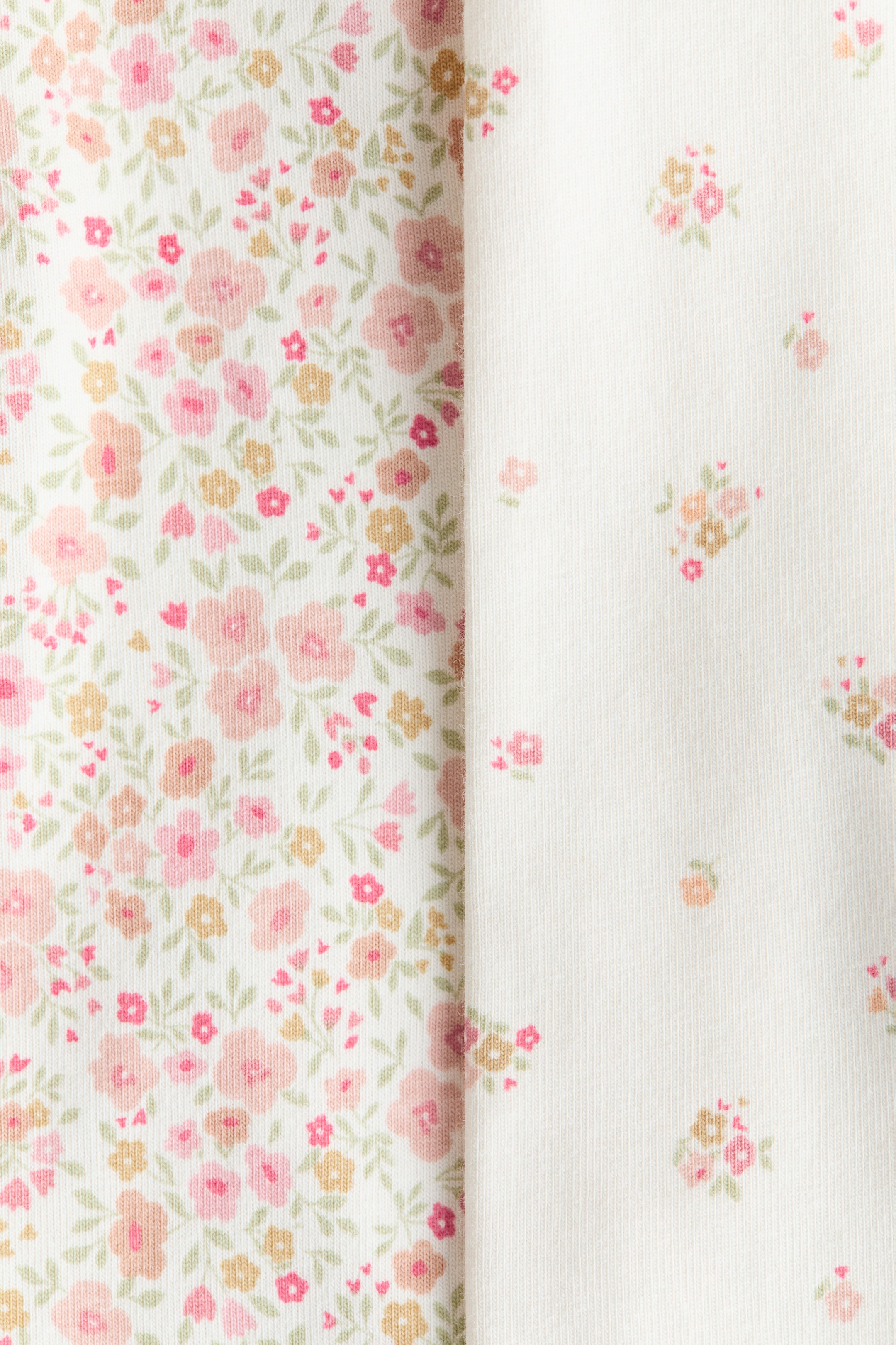 Büyük resmi görüntüle: 2'li Pamuklu Jarse Tayt - Beyaz/Çiçekli - ÇOCUK | H&M TR 2
