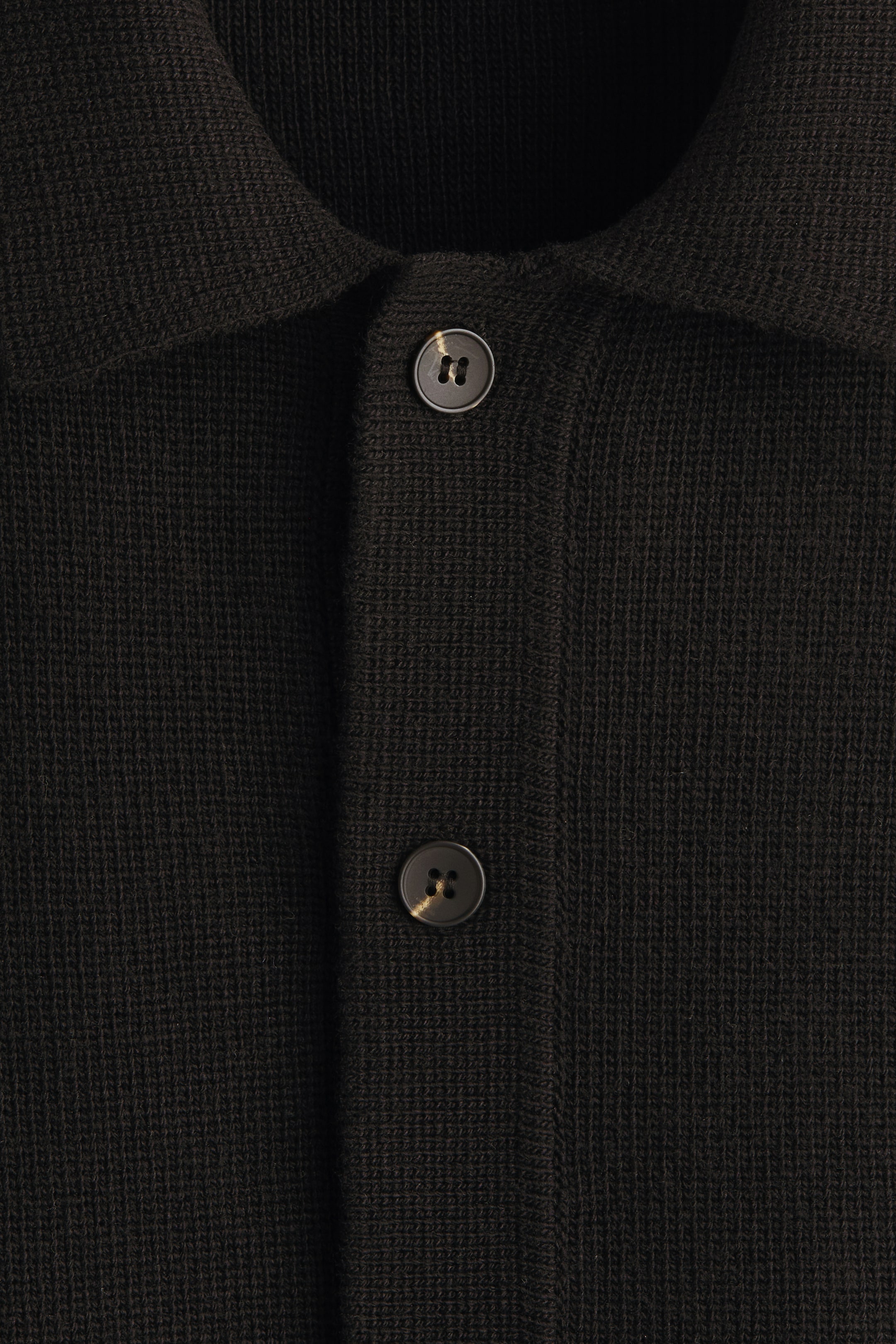 이미지 확대 보기: 칼라 가디건 루즈핏 - 블랙 - Men | H&M KR 6