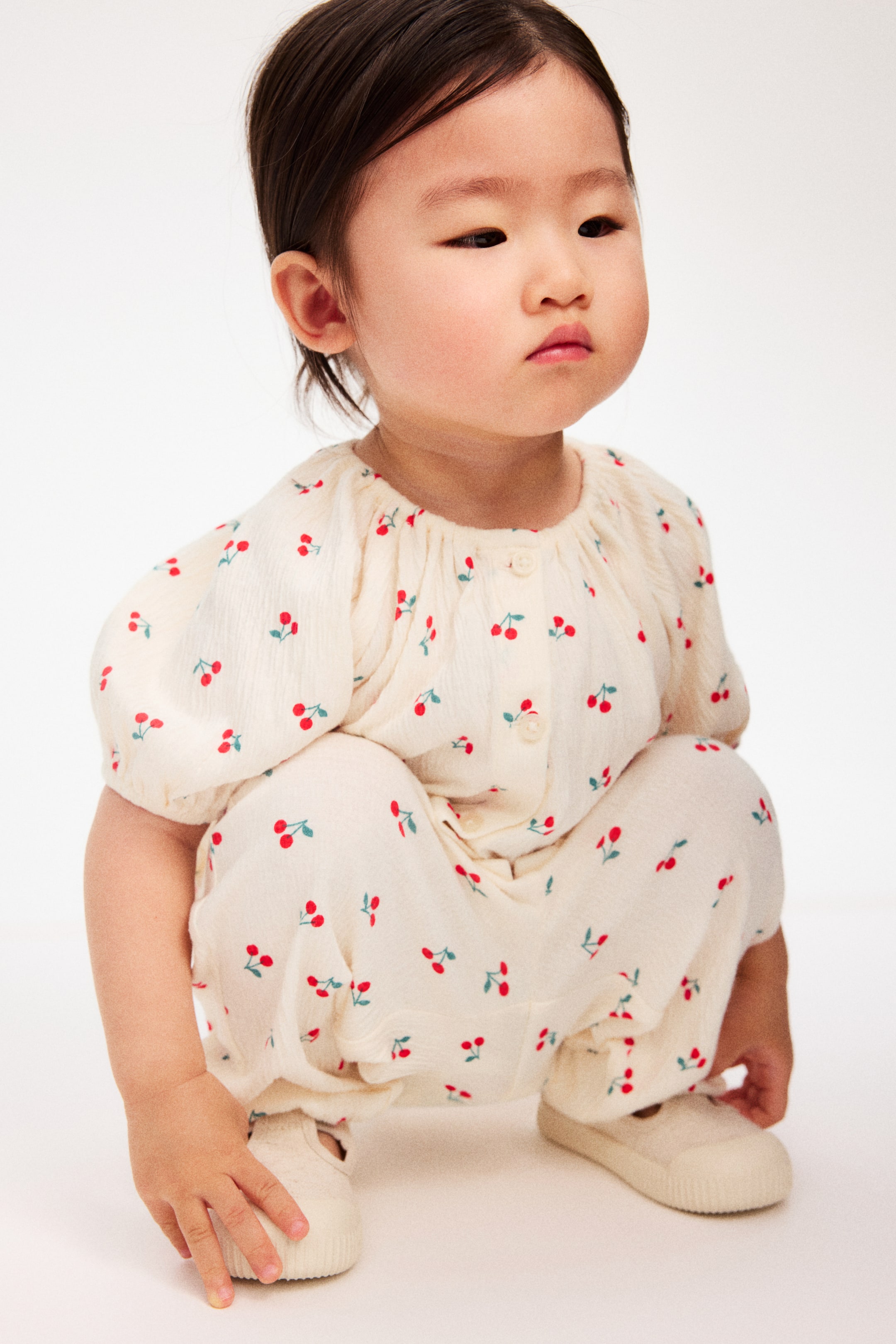 2-piece crinkled jersey set