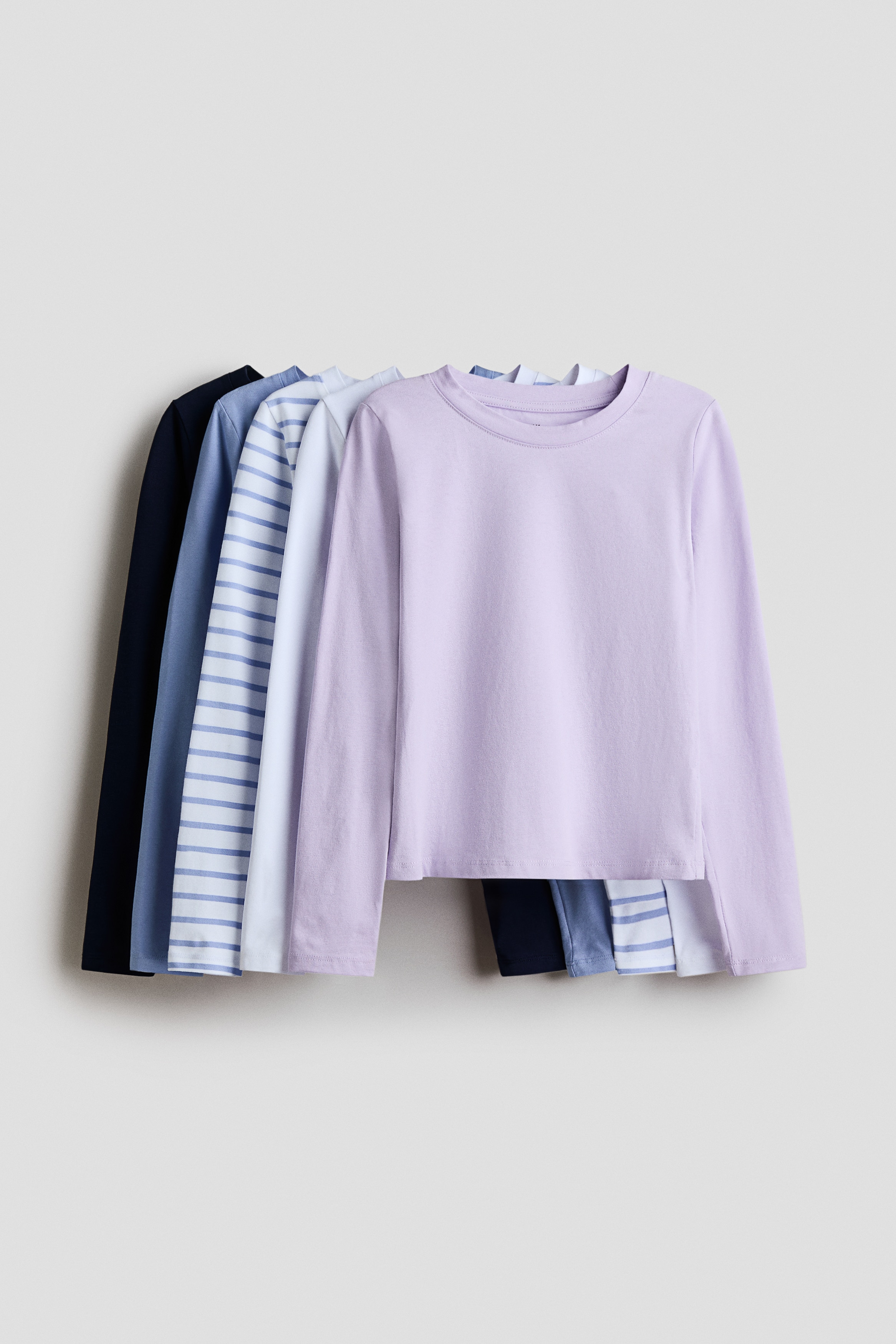 5-Pack Cotton Tops - Purple/blue - Kids | H&M US