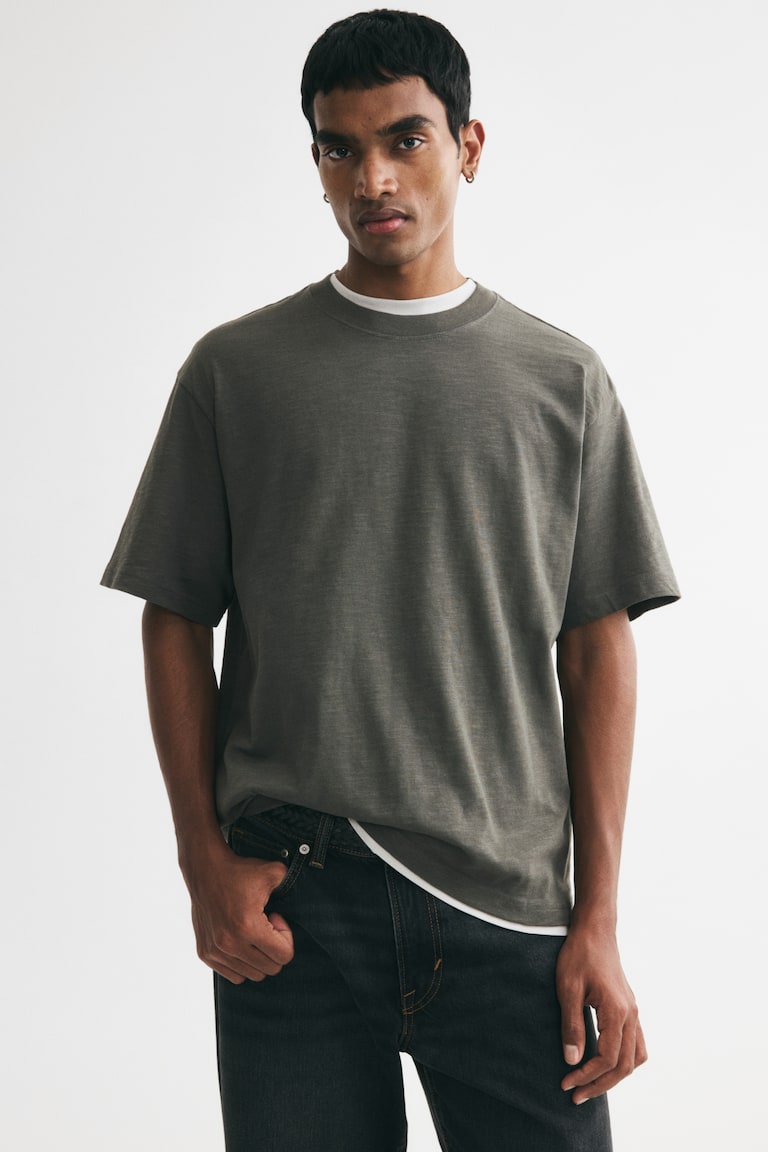 Pamučna majica Relaxed Fit