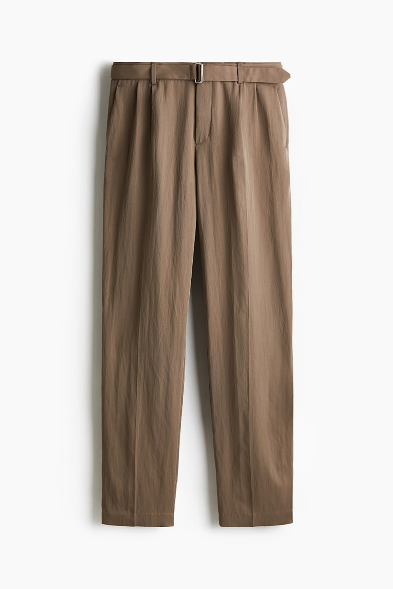 Pantalone od kepera s kaišem Regular Fit