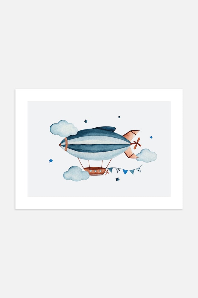 Airship Poster-Bleu/marron - 1