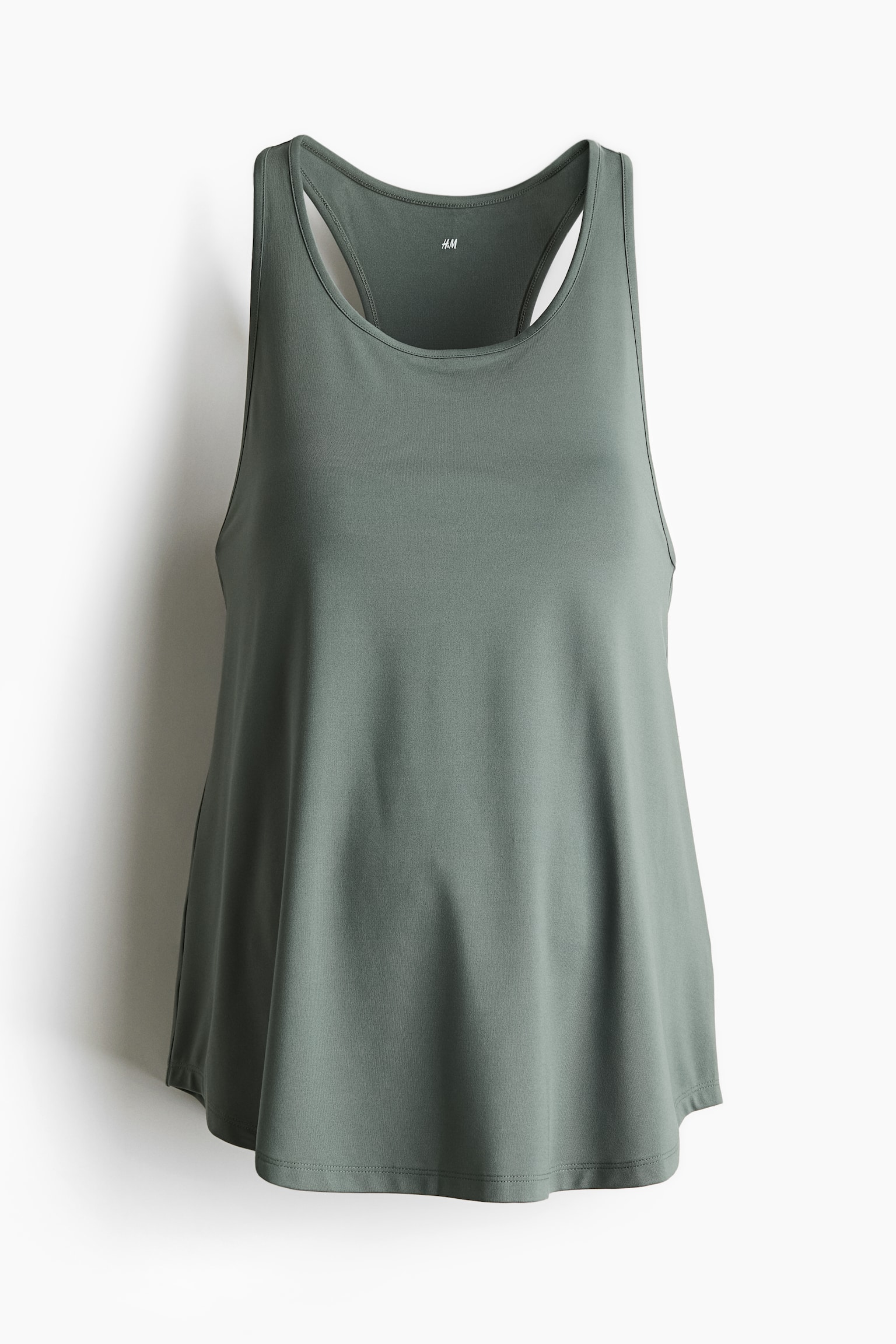 MAMA Sports vest top - Dusty green/Black - 2