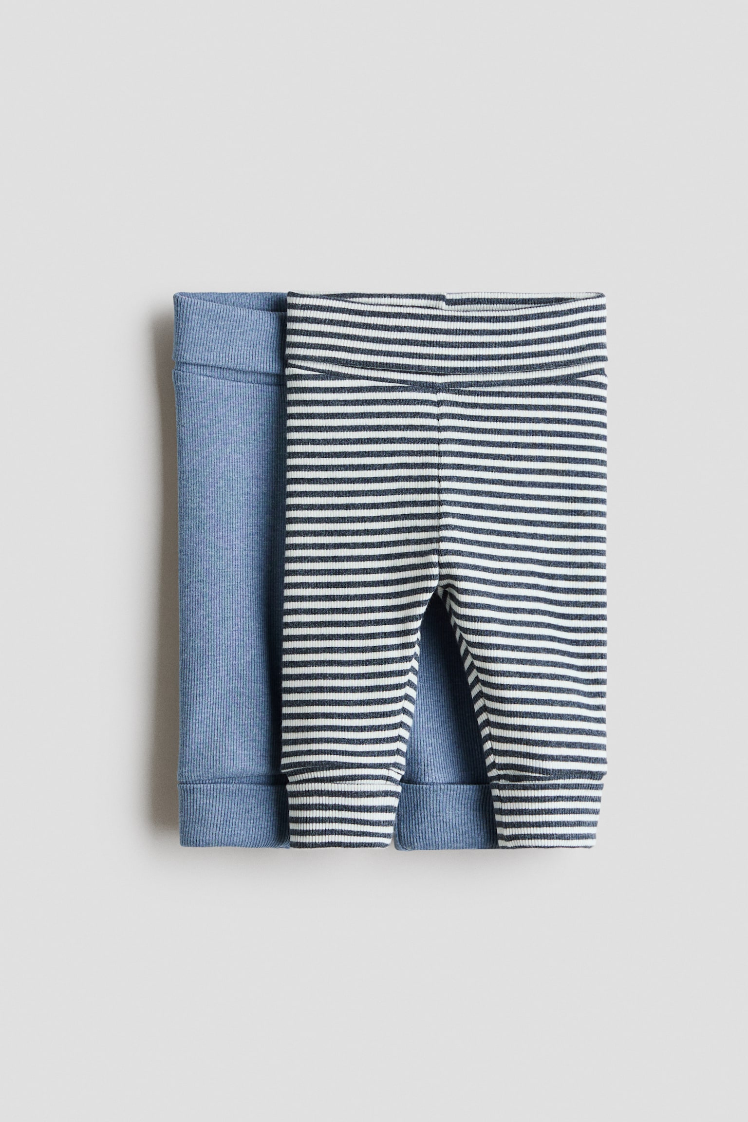 2-pack Room-to-Grow Leggings - Light blue/striped/Dusty pink/white striped/Light blue/white striped/Turquoise/birds/Purple/floral/Light beige/floral/Beige/light beige - 1
