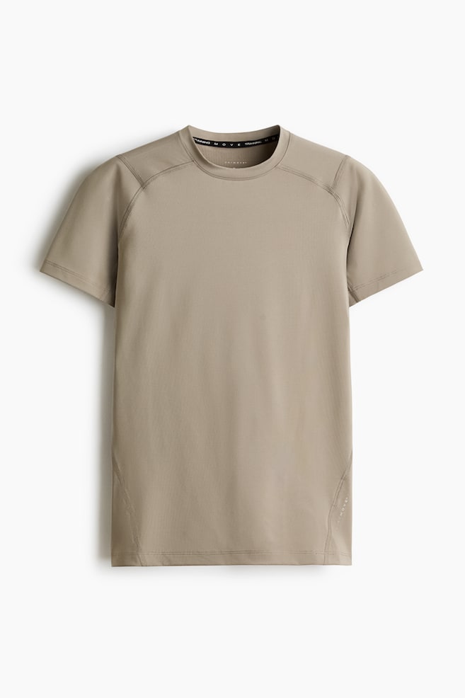 T-shirt de sport Compression Fit DryMove™ - Beige/Noir/Blanc/Marron foncé/Blanc - 1