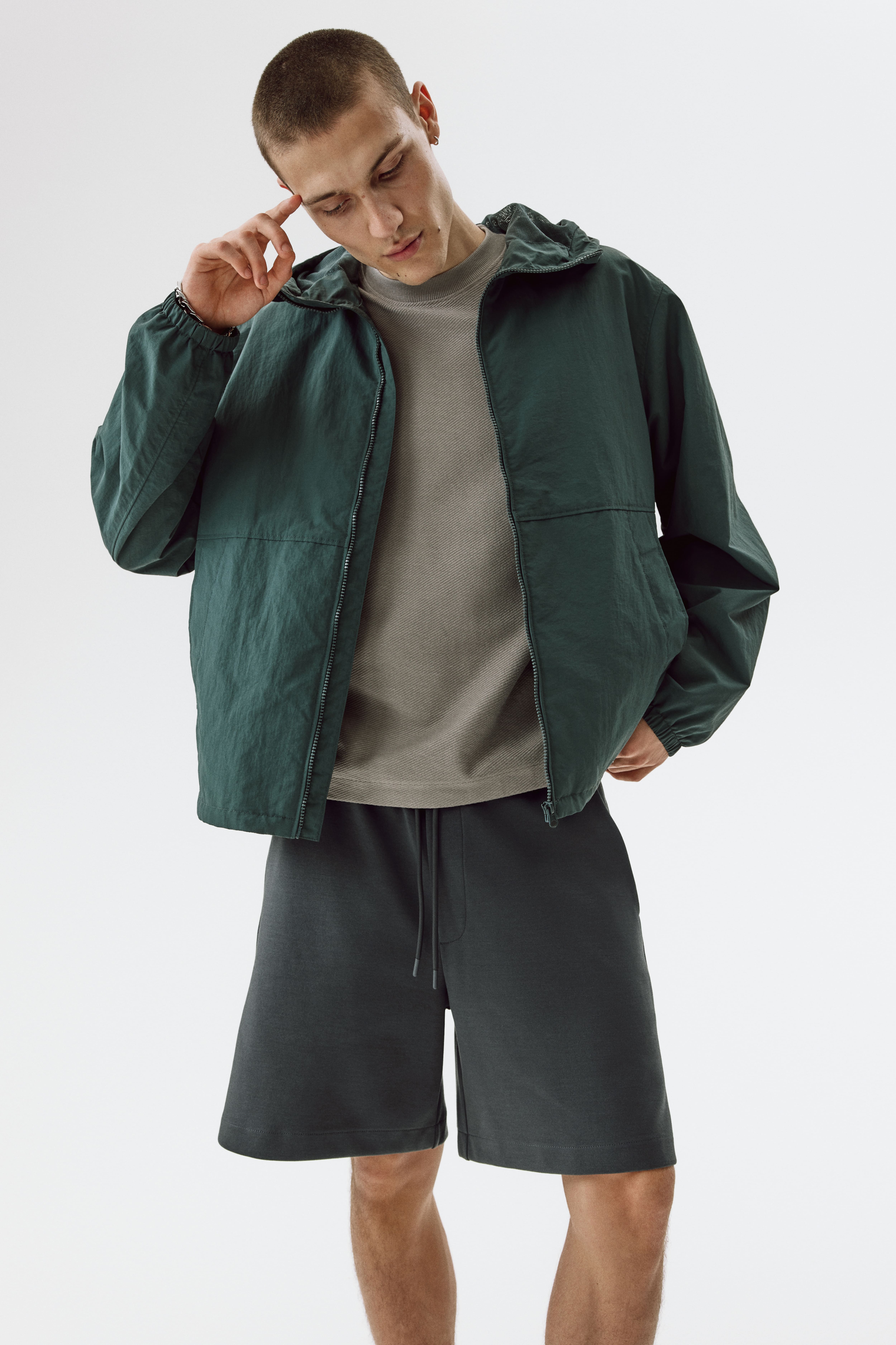 Regular-Fit Interlock Shorts