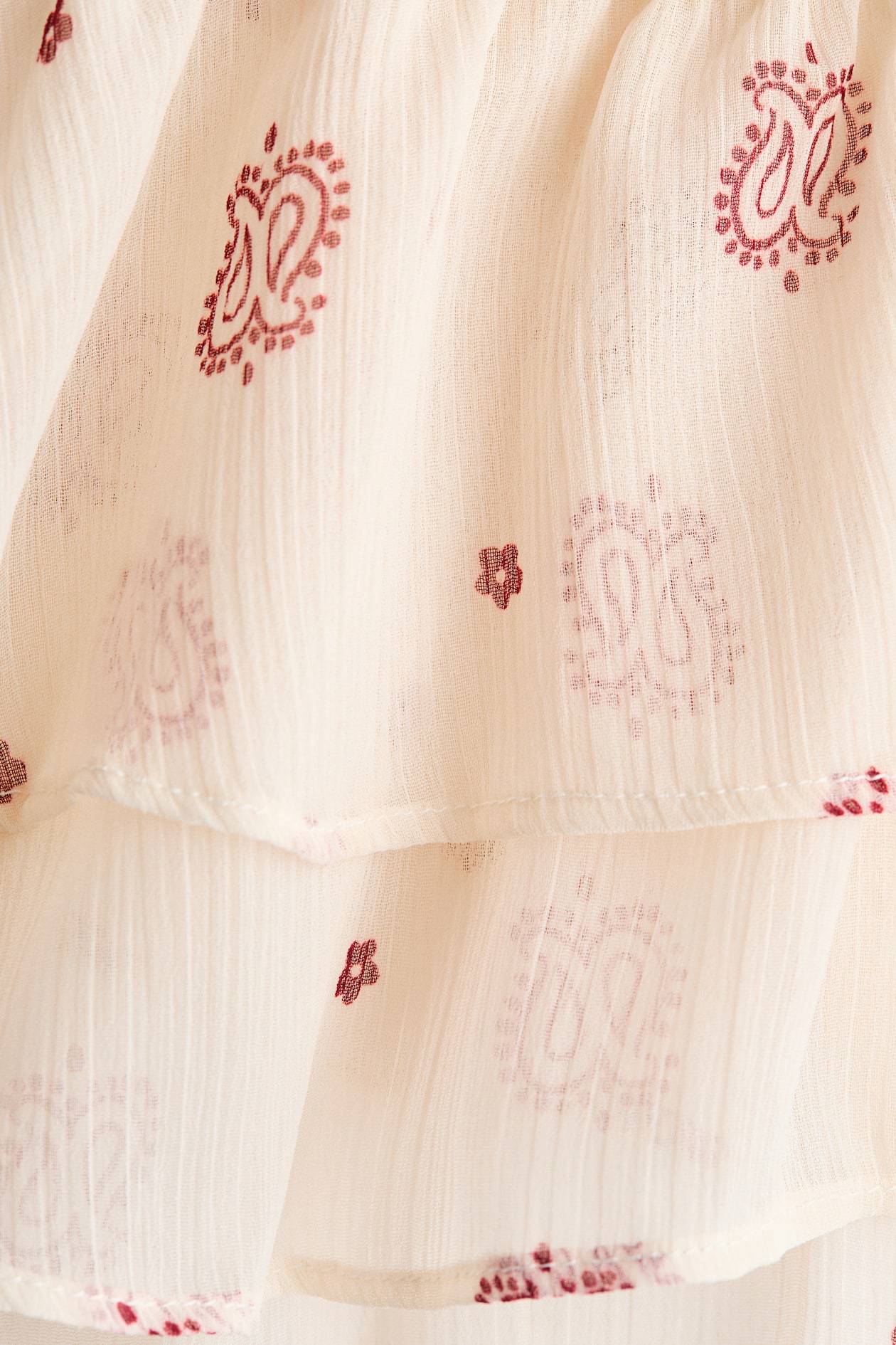 Ruffle-Trimmed Chiffon Top - image 2