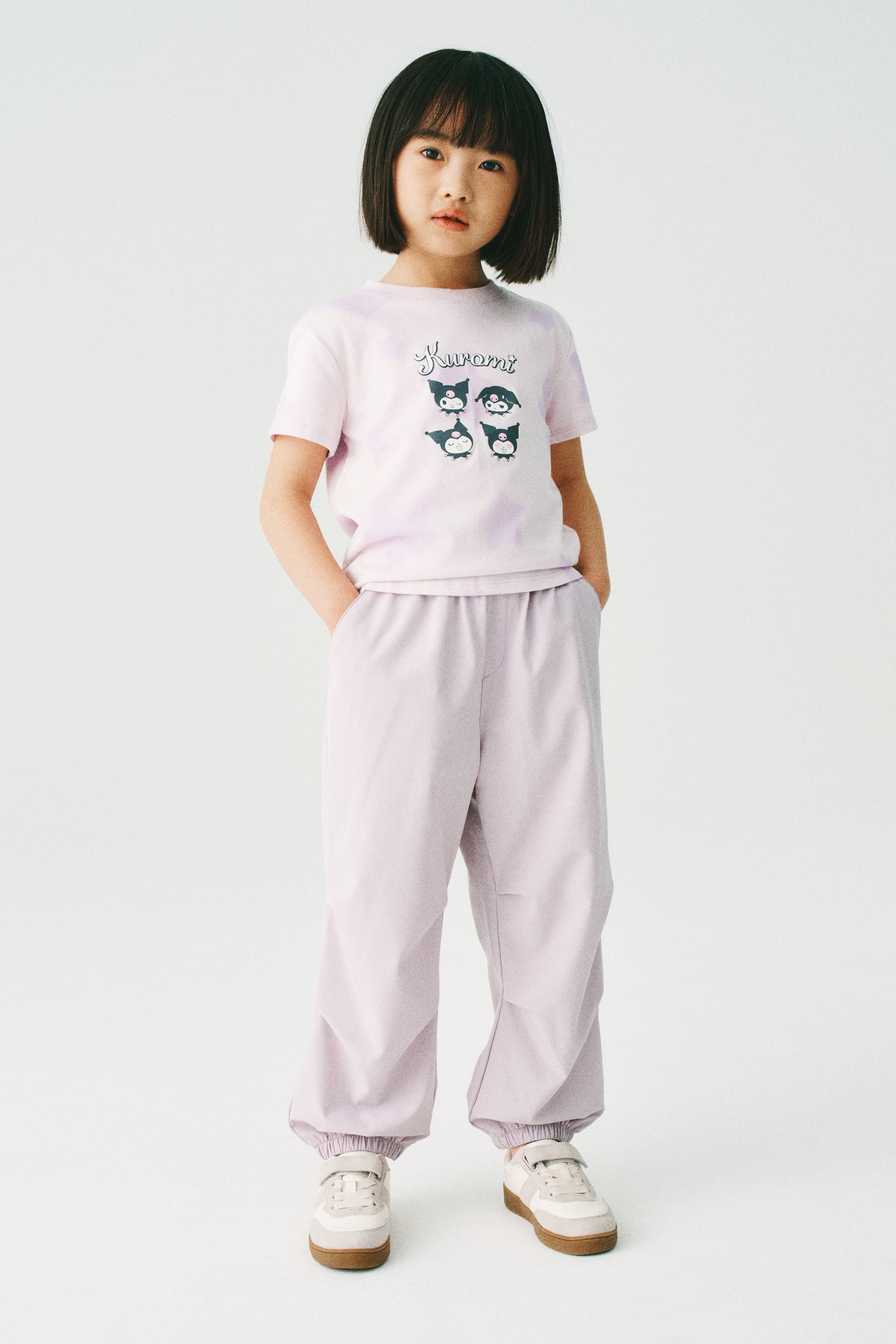 ジョガーパンツ - ライトパープル/ライトブルー/ブラック/ライトベージュ/カーキグリーン