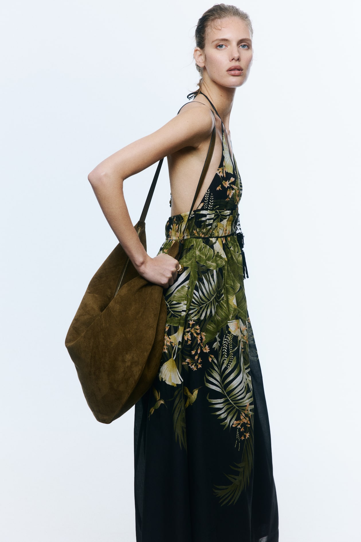 Flared Halterneck Dress - image 5