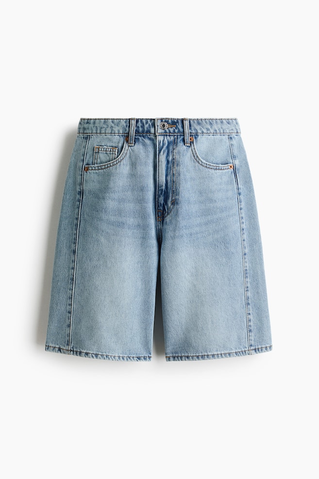 Denim Bermuda Shorts - Light denim blue/Denim blue - 1
