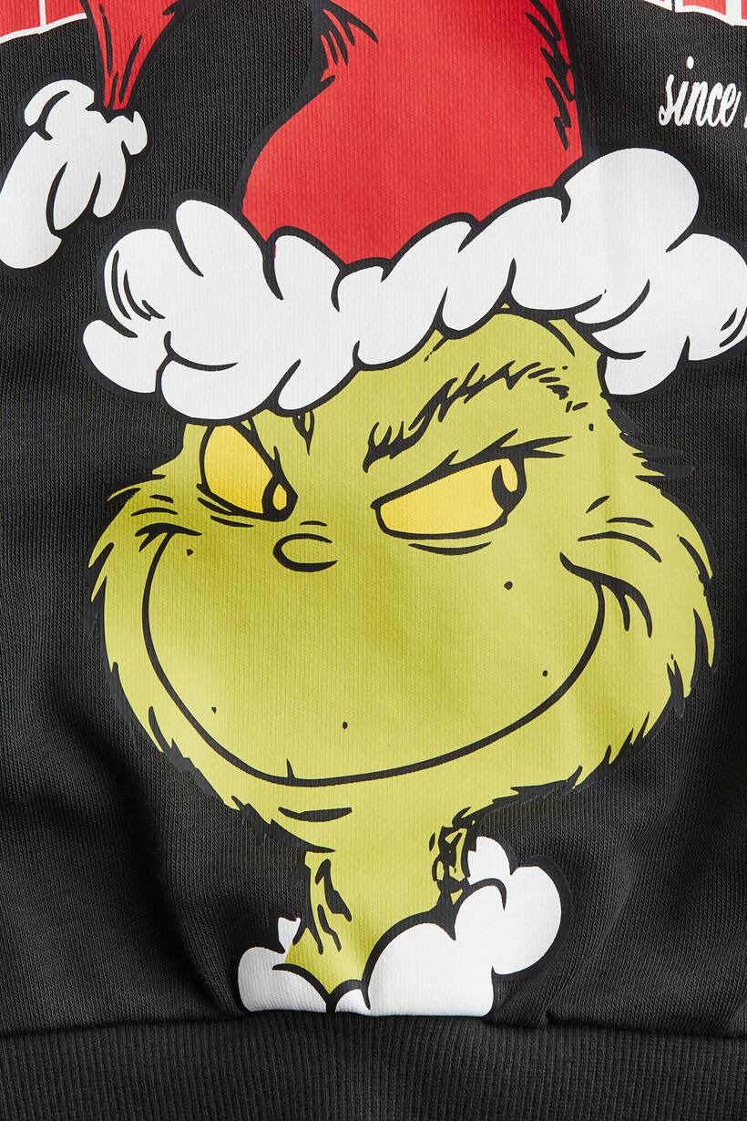 Dark gray/The Grinch Printed Sweatshirt for kids | H&M US