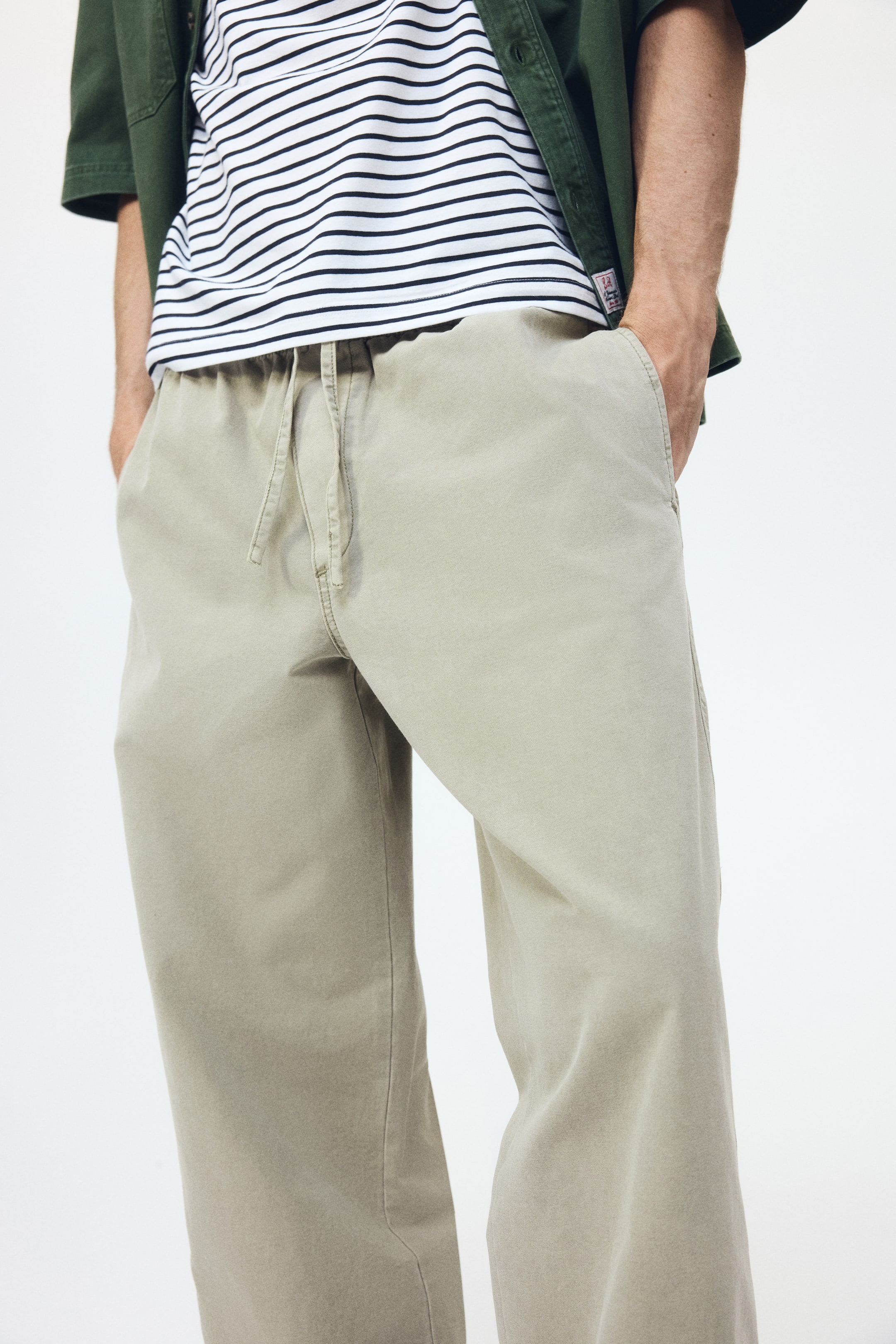 Loose-Fit Cotton Canvas Pants