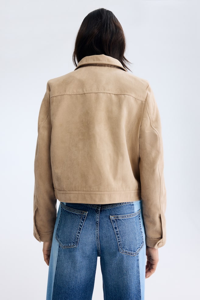 Jacket - Beige/Dark brown - 5