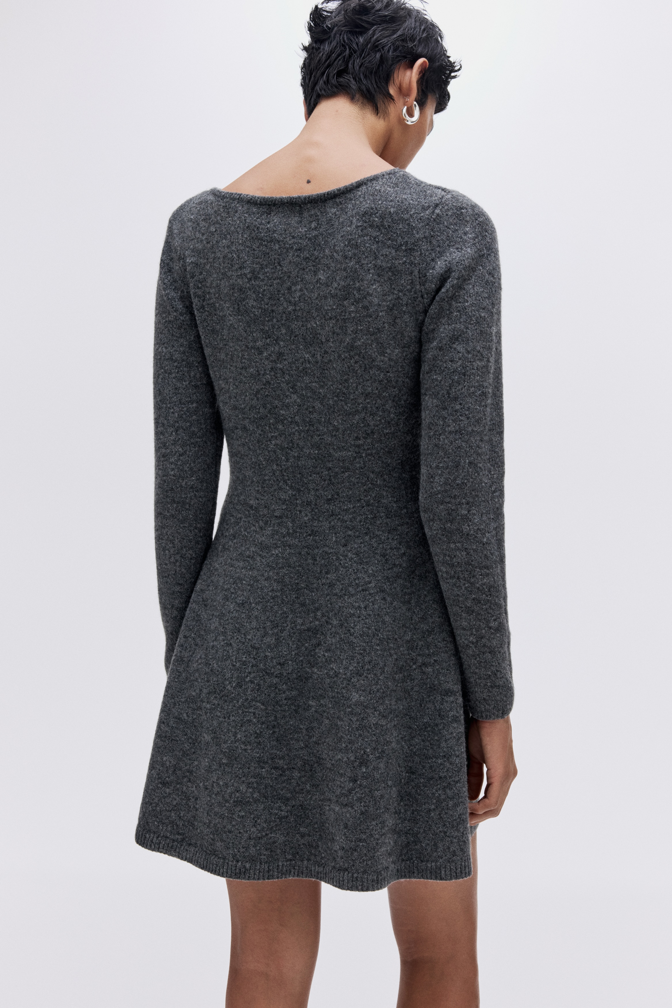 Gray Short Dresses | Long-Sleeve, Prom & Bodycon