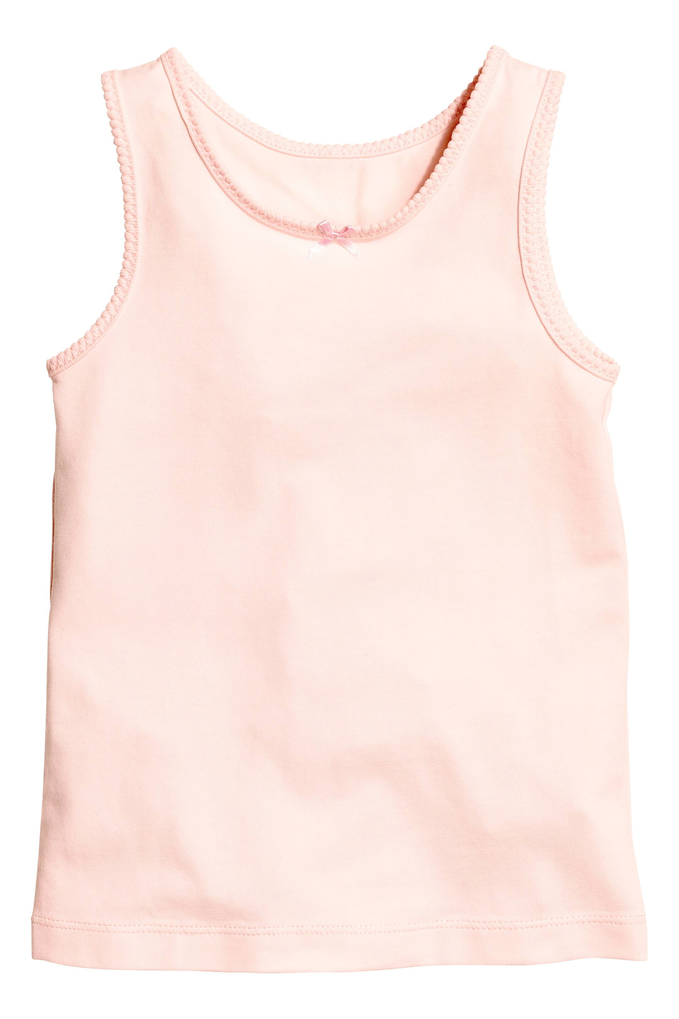 View larger image: 2-pack vest tops - Powder pink - Kids | H&M GB 1