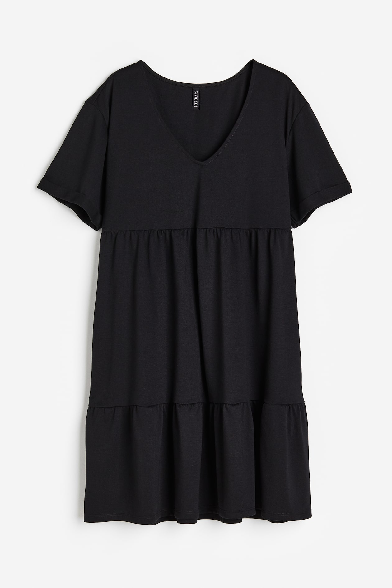 black tiered jersey dress Black Tiered Jersey Dress | WHISTLES