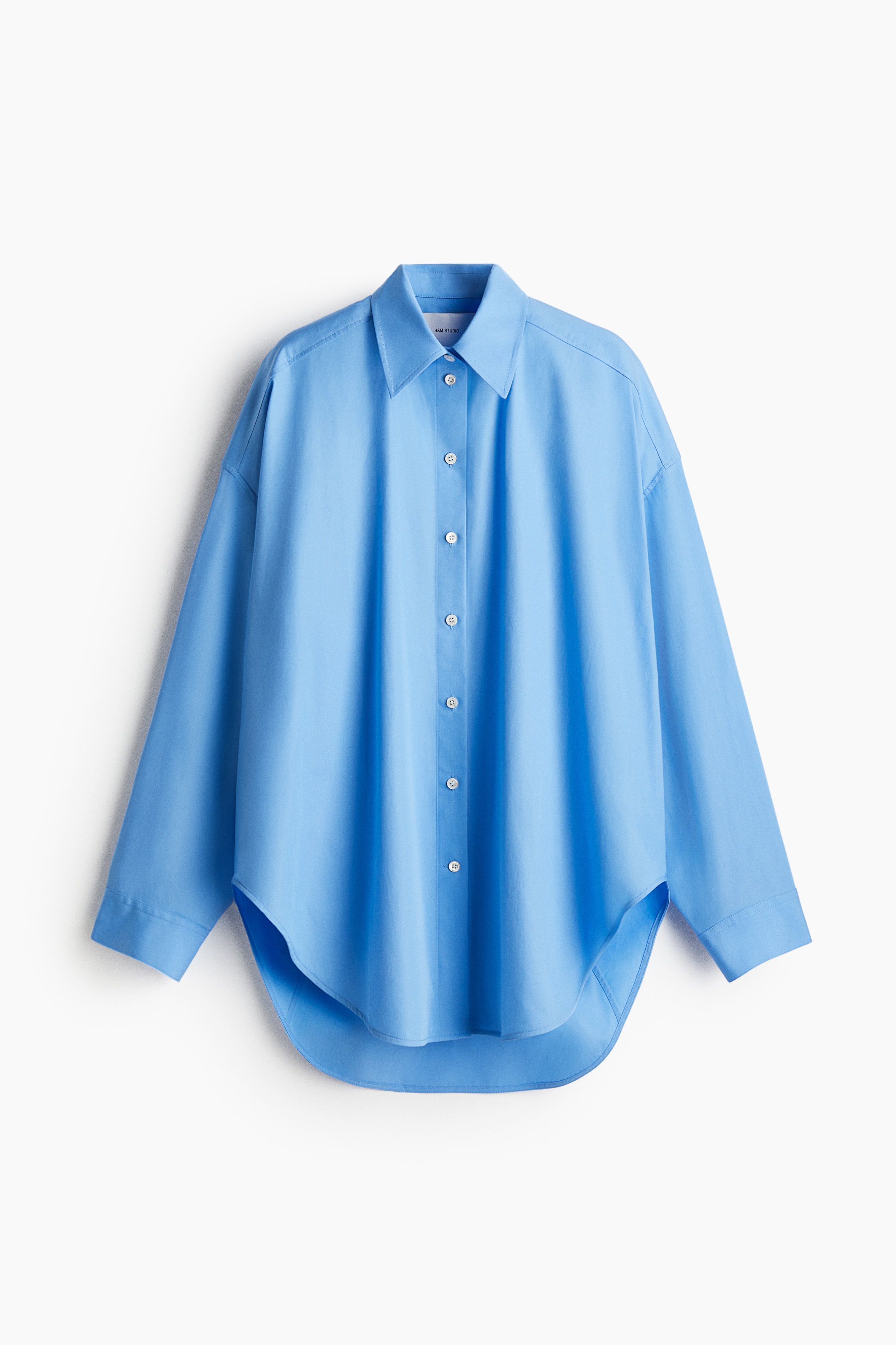 Poplin shirt - Blue/Grey/Striped