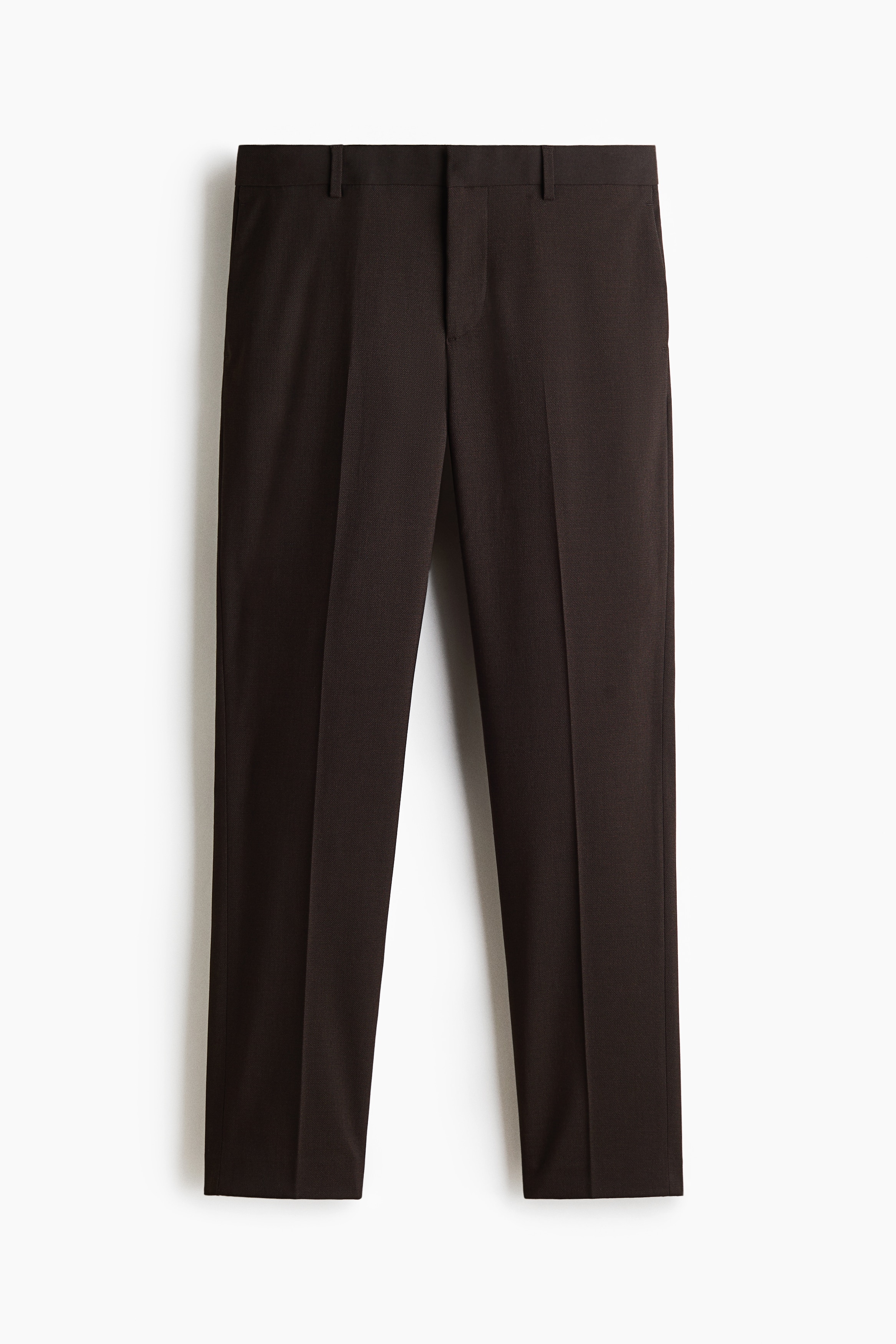 Společenské kalhoty Slim Fit - Tmavě hnědá/Hnědošedá/Světle béžová/Khaki zelená