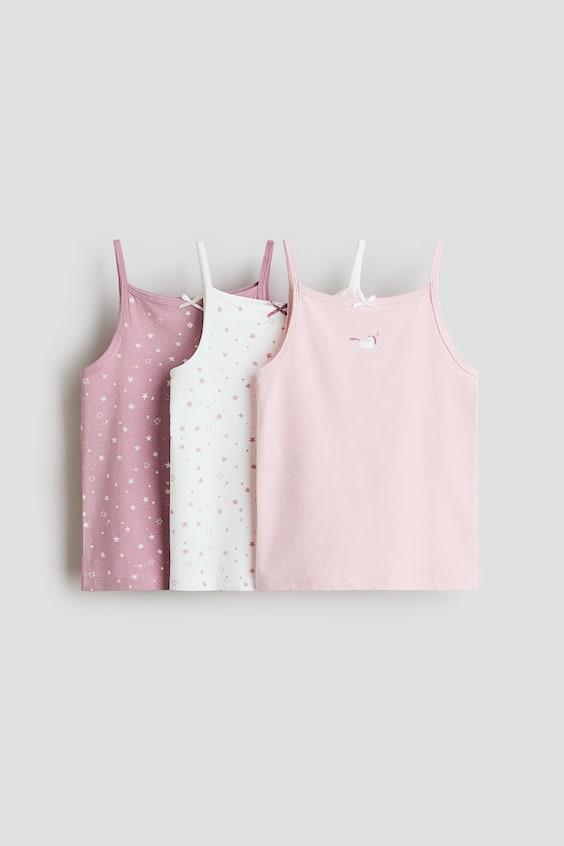 Детские топы H&M 3-Pack Cotton Tank Tops