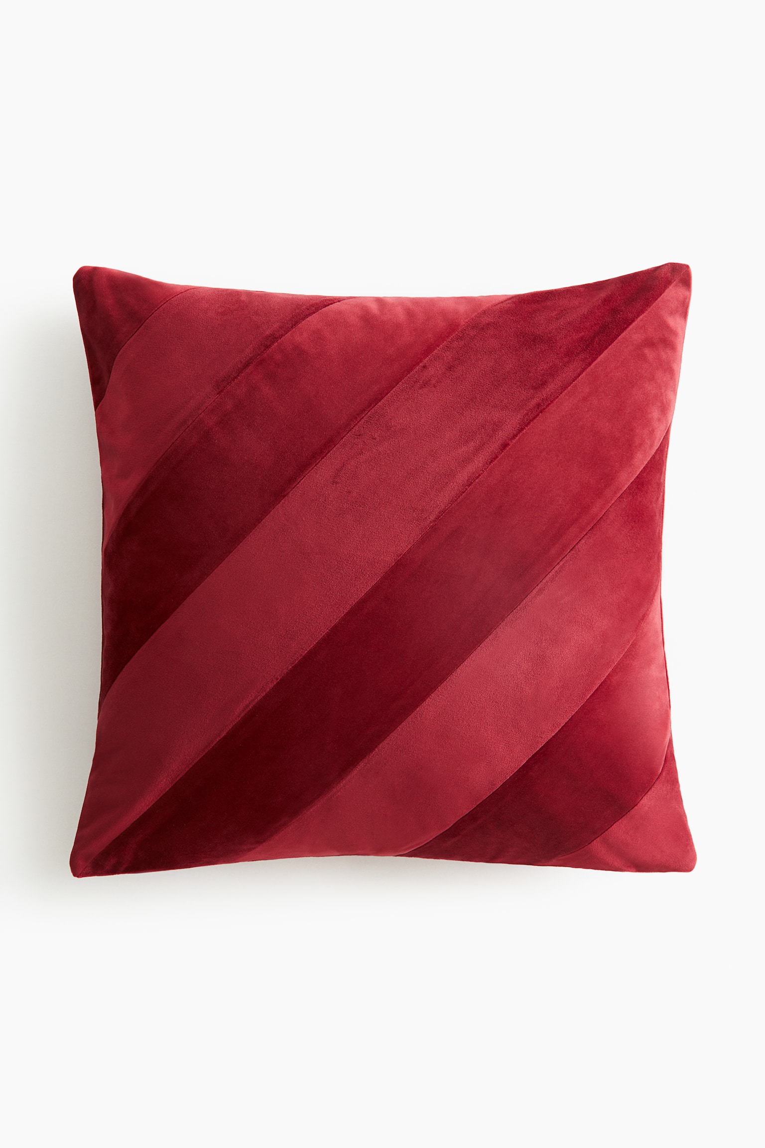 Striped velvet cushion cover - Red/Striped/Beige/Striped/Yellow/Striped - 1