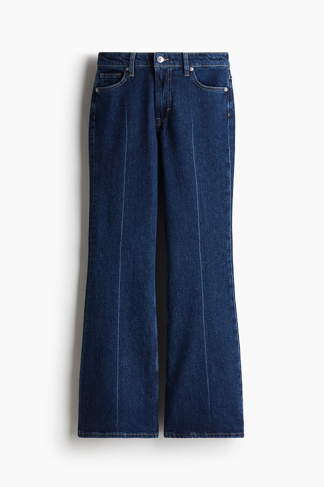Petite Length Flared High Jeans - Donker denimblauw/Licht denimblauw - 1