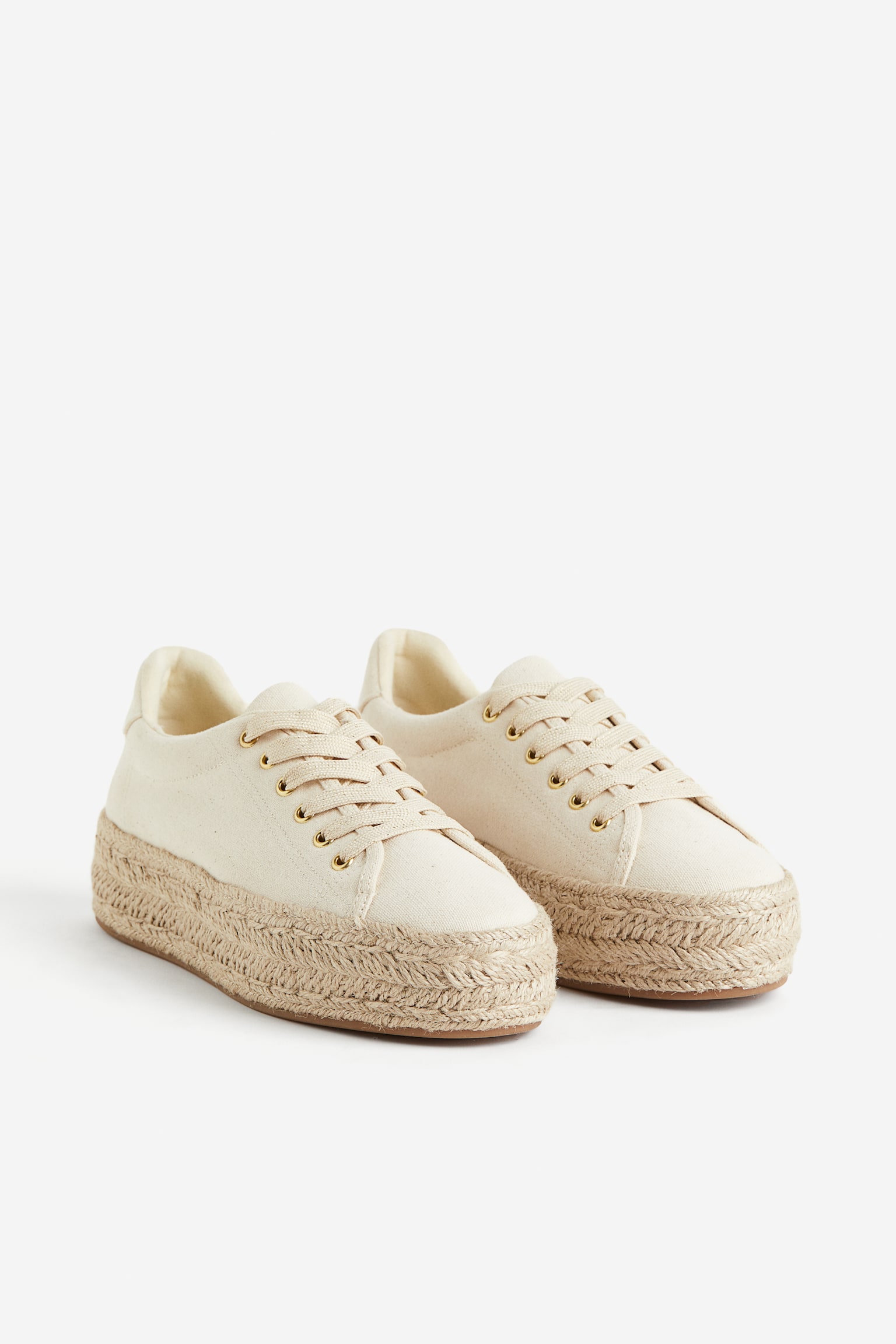 Espadrille Sneakers - Light beige/White - 3